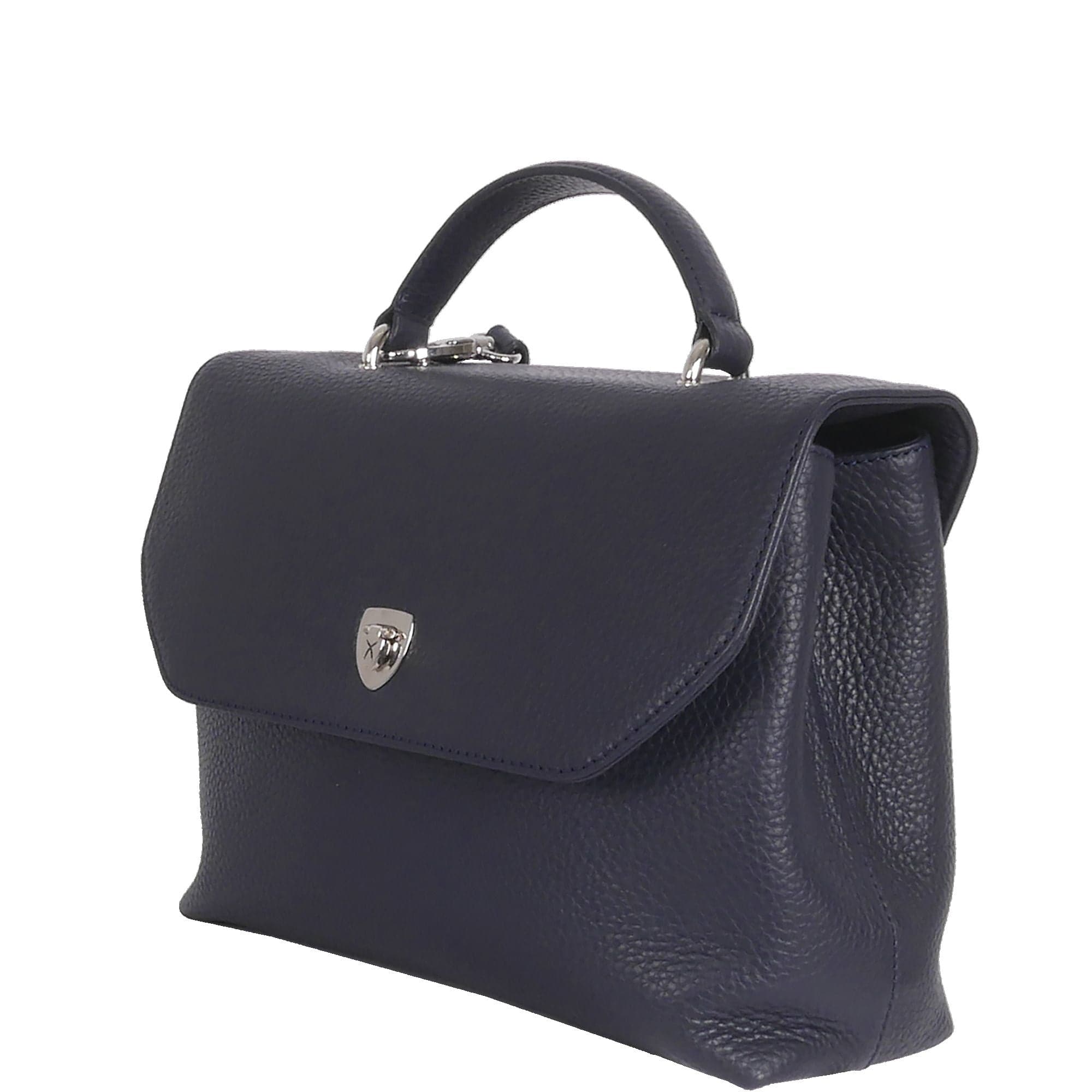 Handtasche Schultertasche Leder blau - Corf Offermann