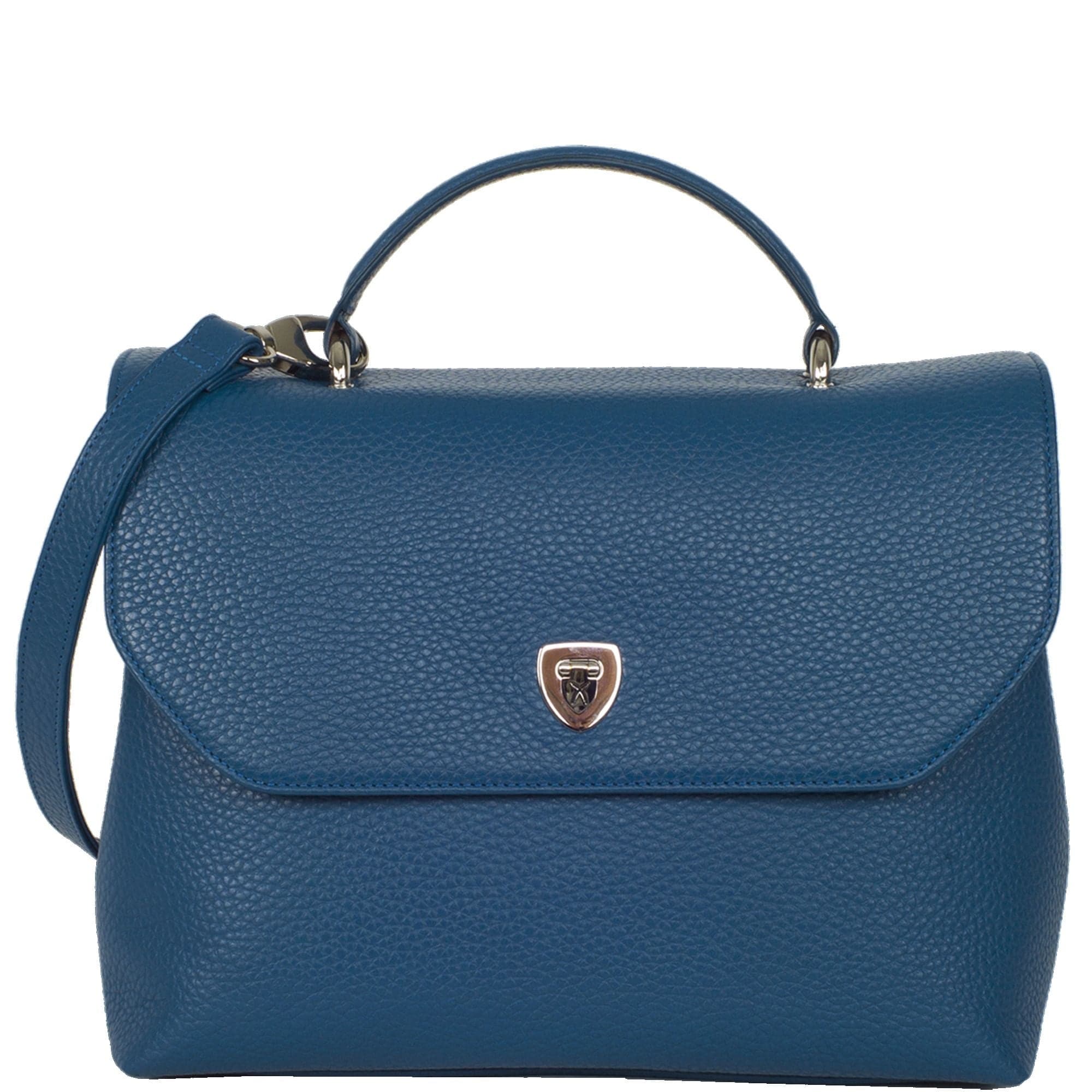 Handtasche Schultertasche Leder hellblau - Corf Offermann