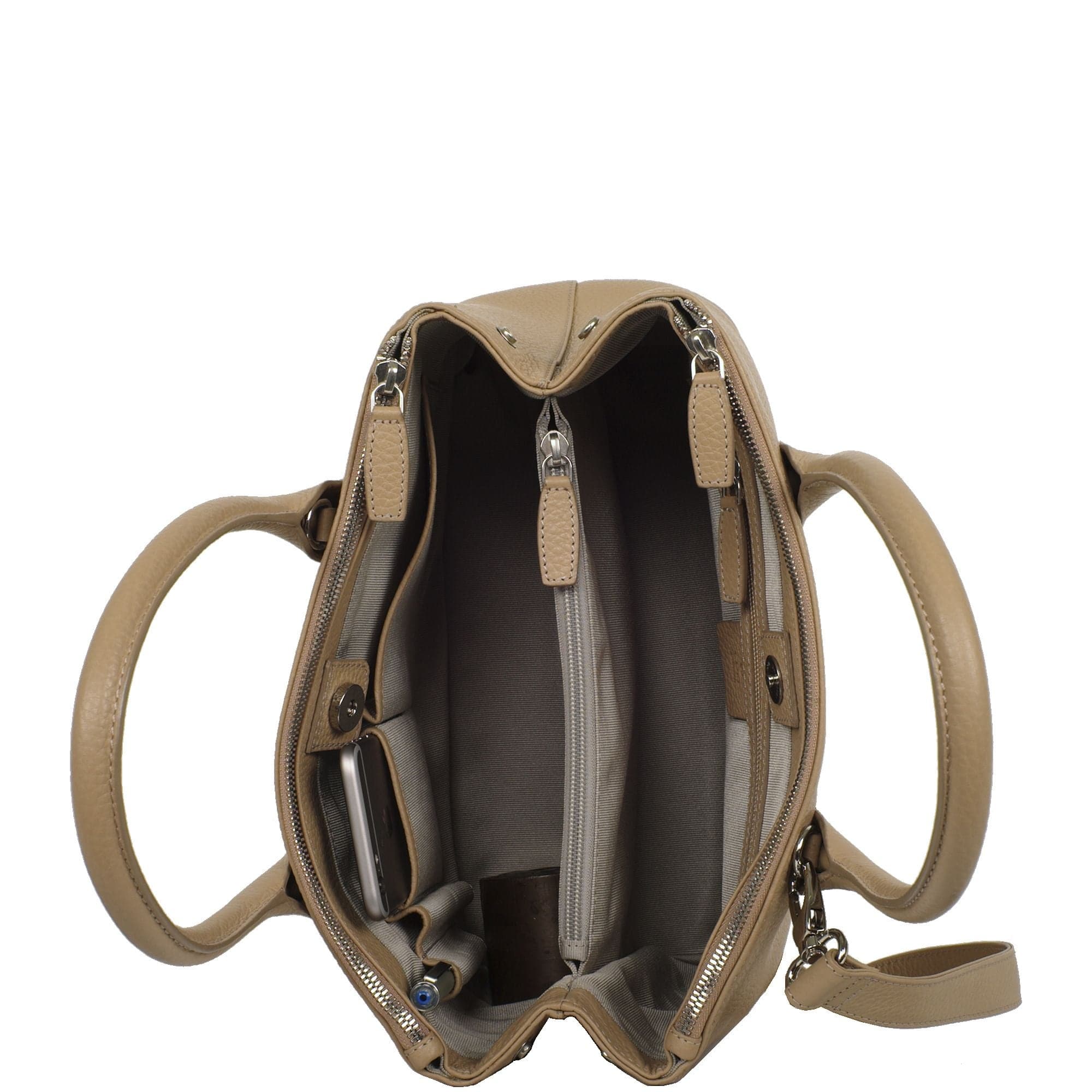 Handtasche Businesstasche 13 Zoll Leder beige - Corf Offermann