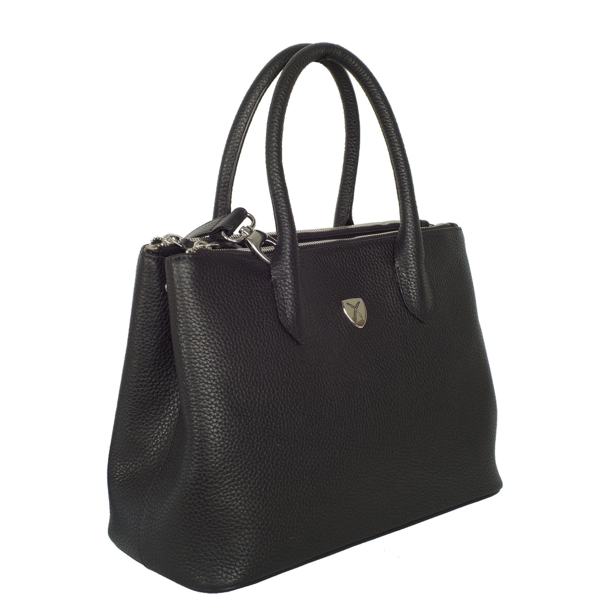 Handtasche Businesstasche 13 Zoll Leder schwarz - Corf Offermann