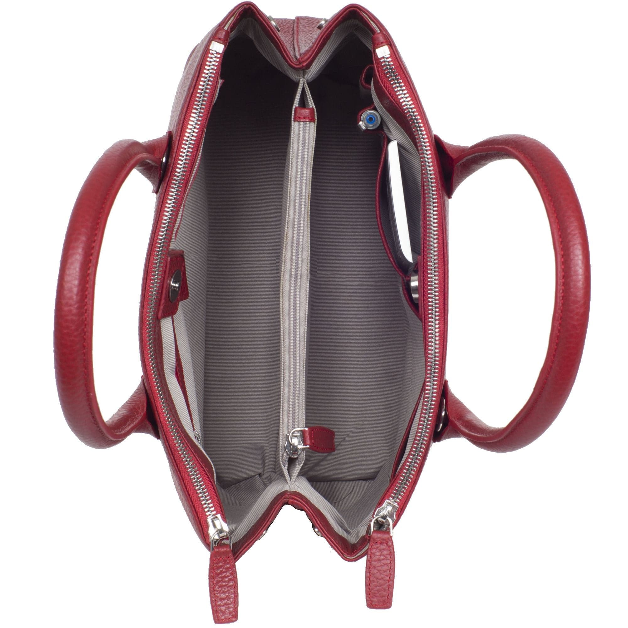 Handtasche Businesstasche 13 Zoll Leder rot - Corf Offermann