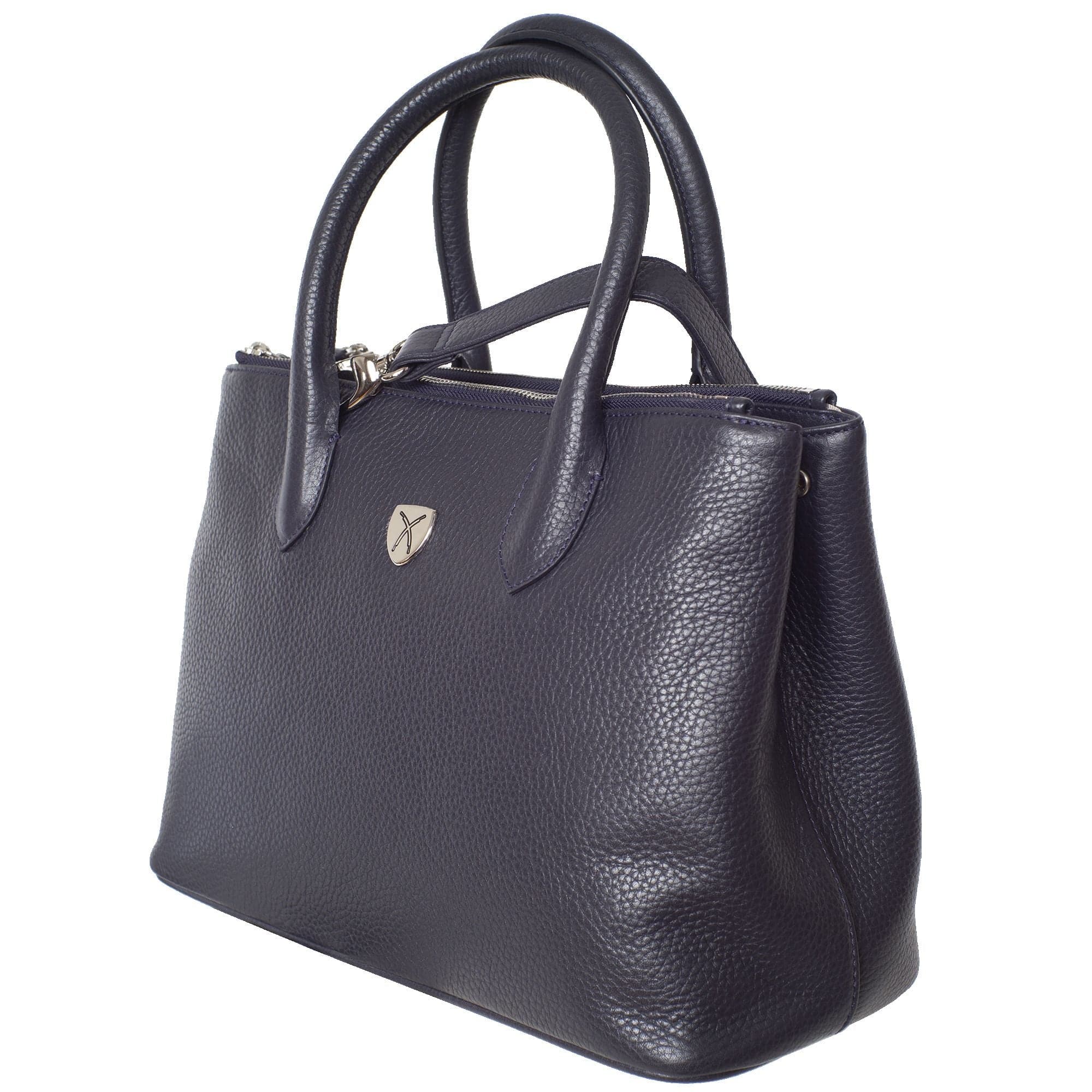 Handtasche Businesstasche 13 Zoll Leder blau - Corf Offermann