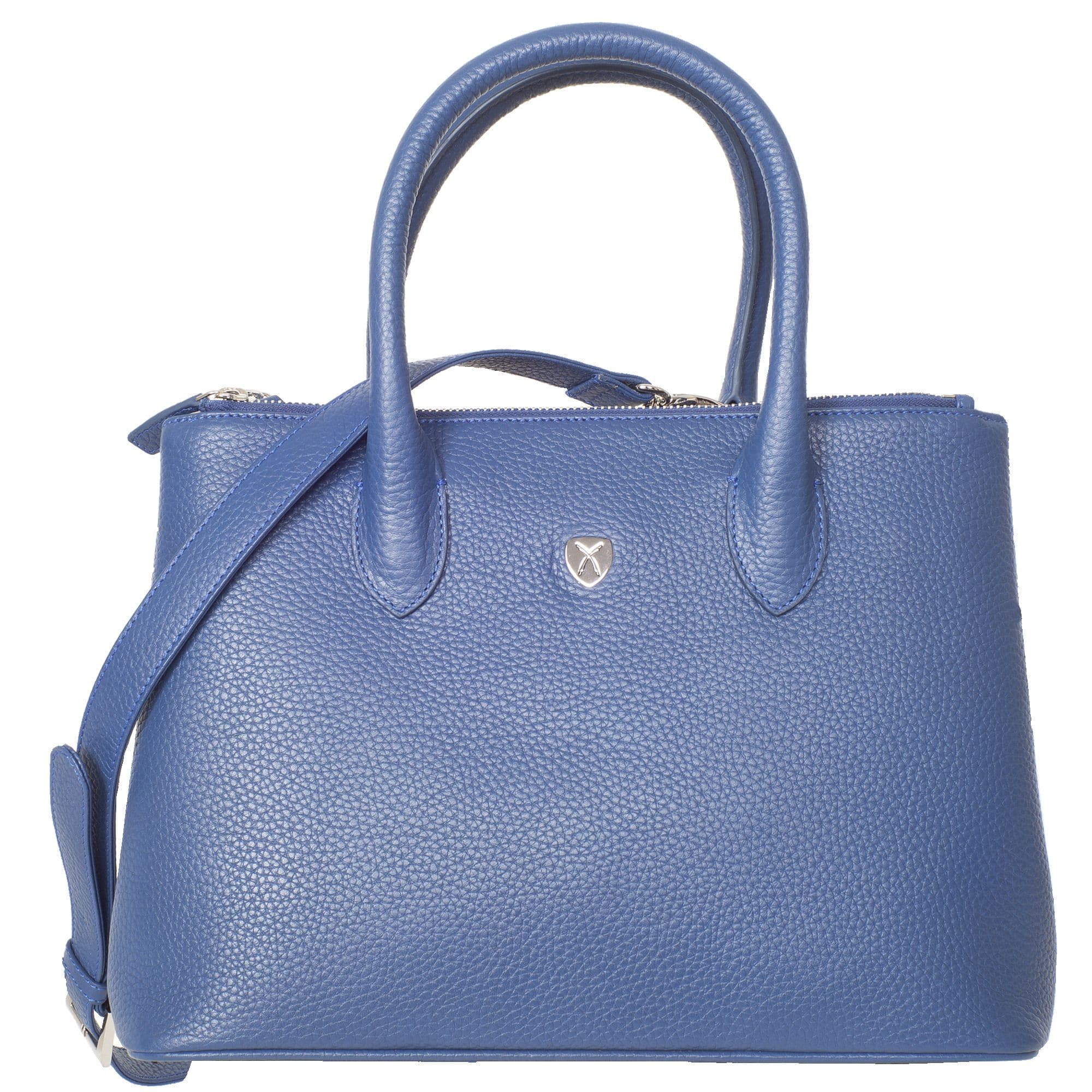 Handtasche Businesstasche 13 Zoll Leder hellblau - Corf Offermann