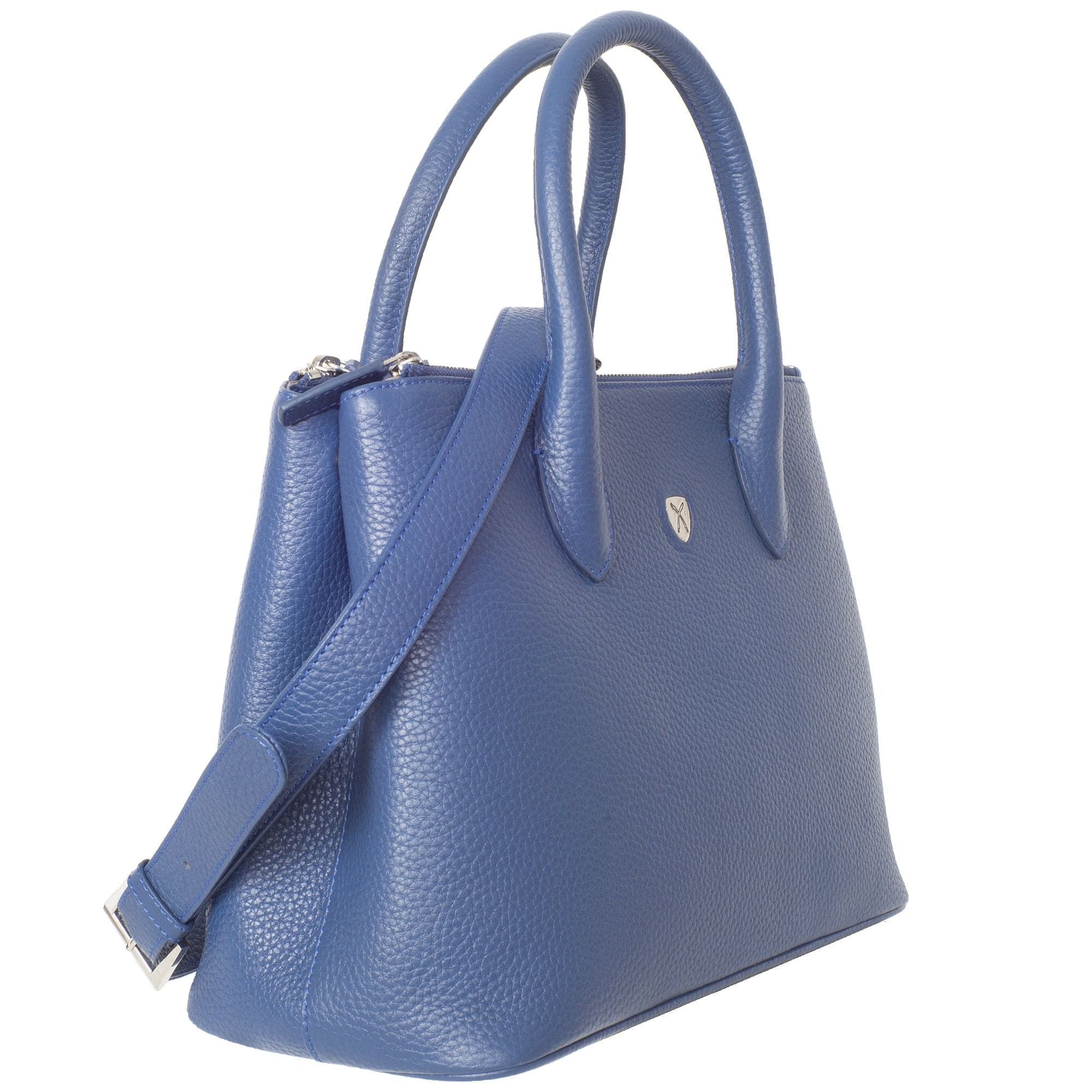 Handtasche Businesstasche 13 Zoll Leder hellblau - Corf Offermann