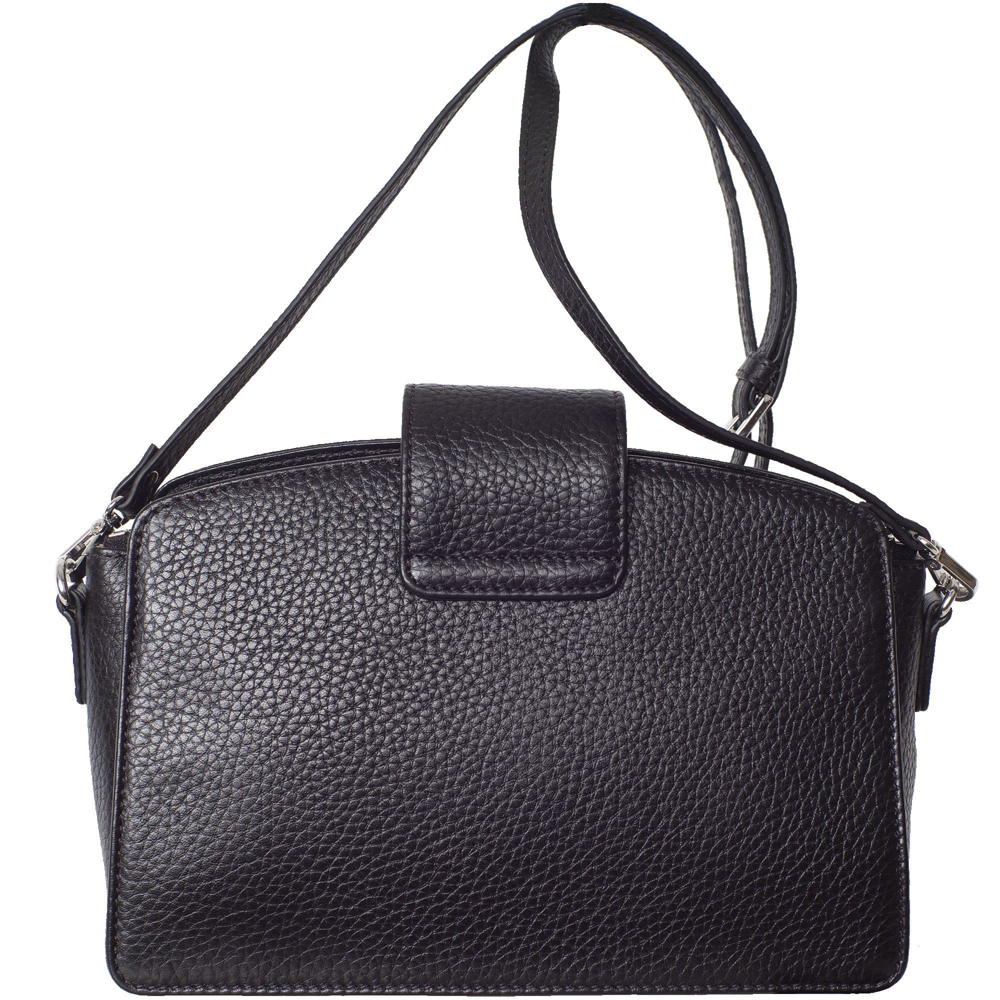 Handtasche Schultertasche Leder schwarz - Corf Offermann