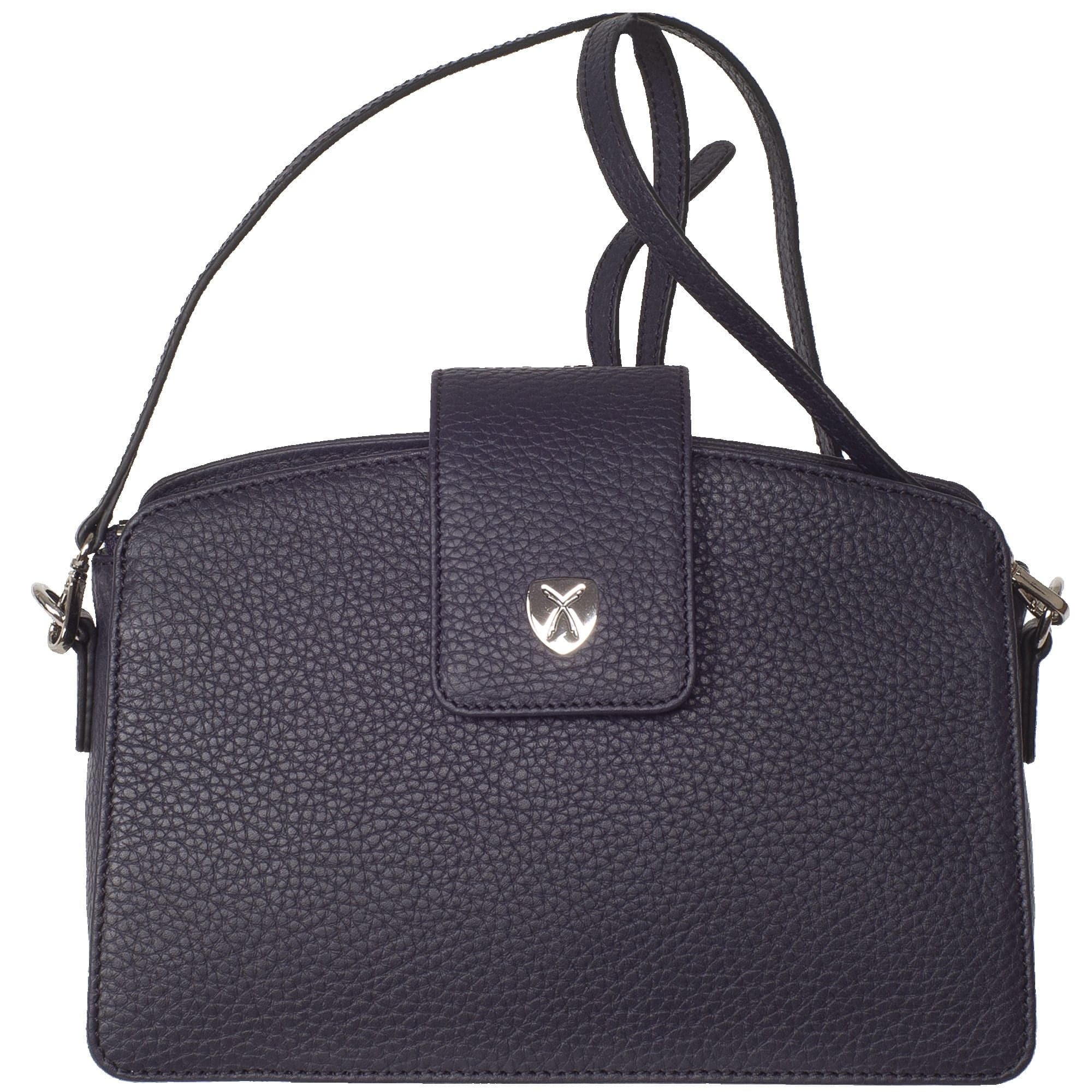 Handtasche Schultertasche Leder blau - Corf Offermann