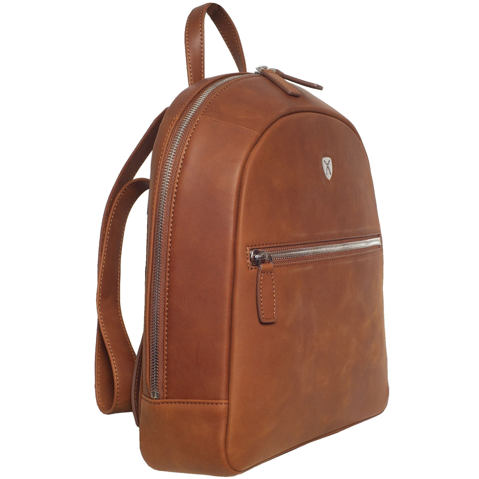 Damenrucksack Lederrucksack 10 Zoll Leder cognac - Corf Offermann