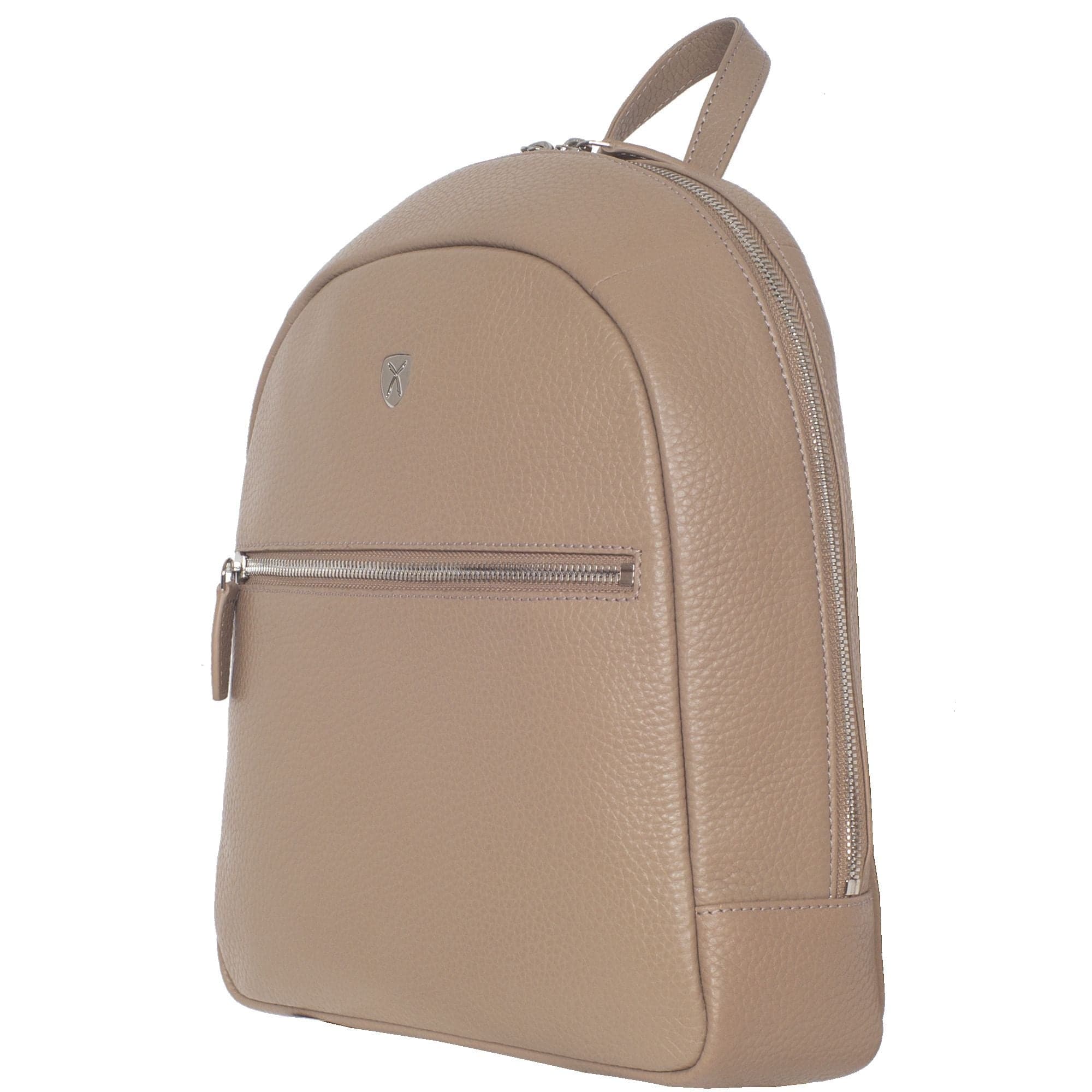 Damenrucksack Lederrucksack 10 Zoll Leder beige - Corf Offermann