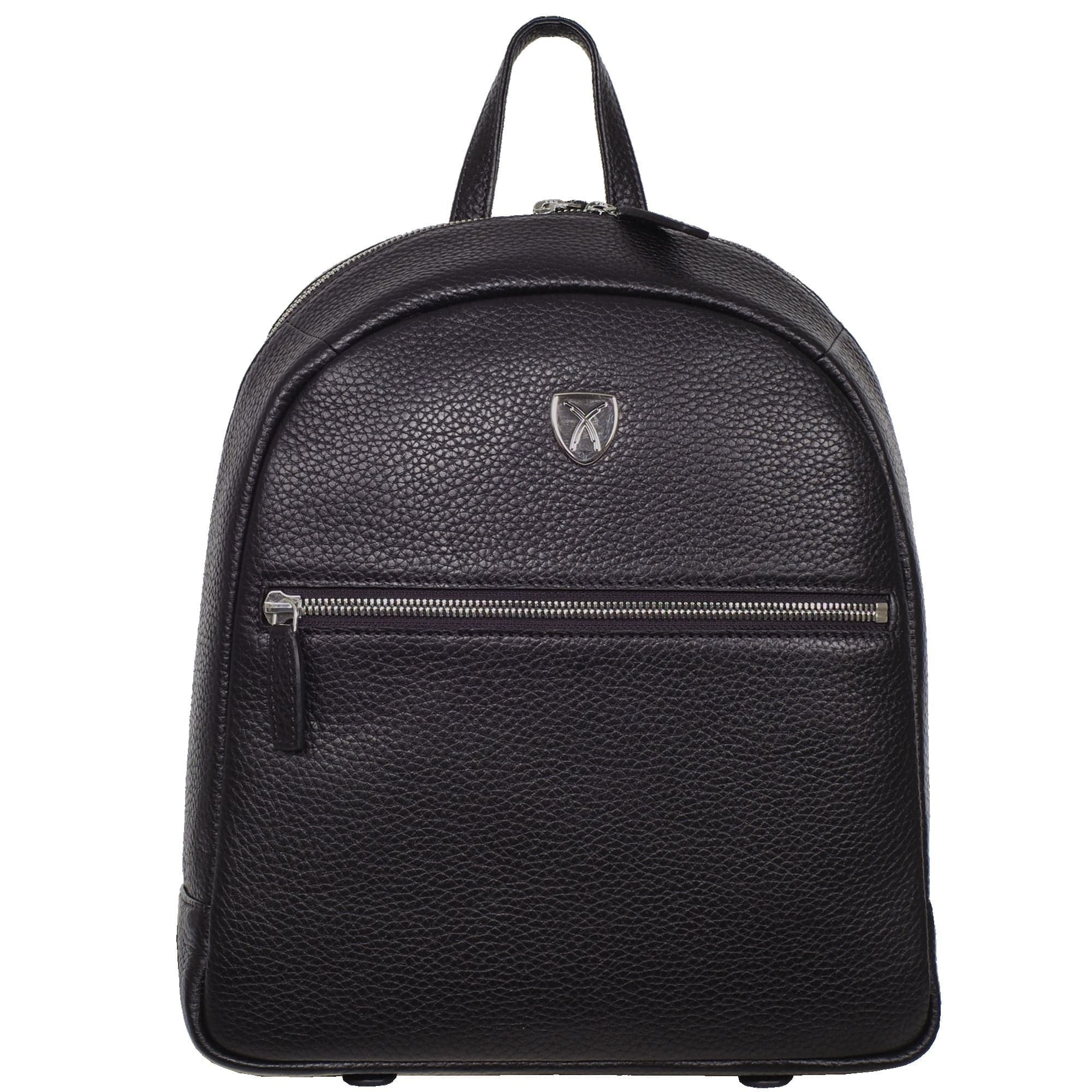 Damenrucksack Lederrucksack 10 Zoll Leder schwarz - Corf Offermann