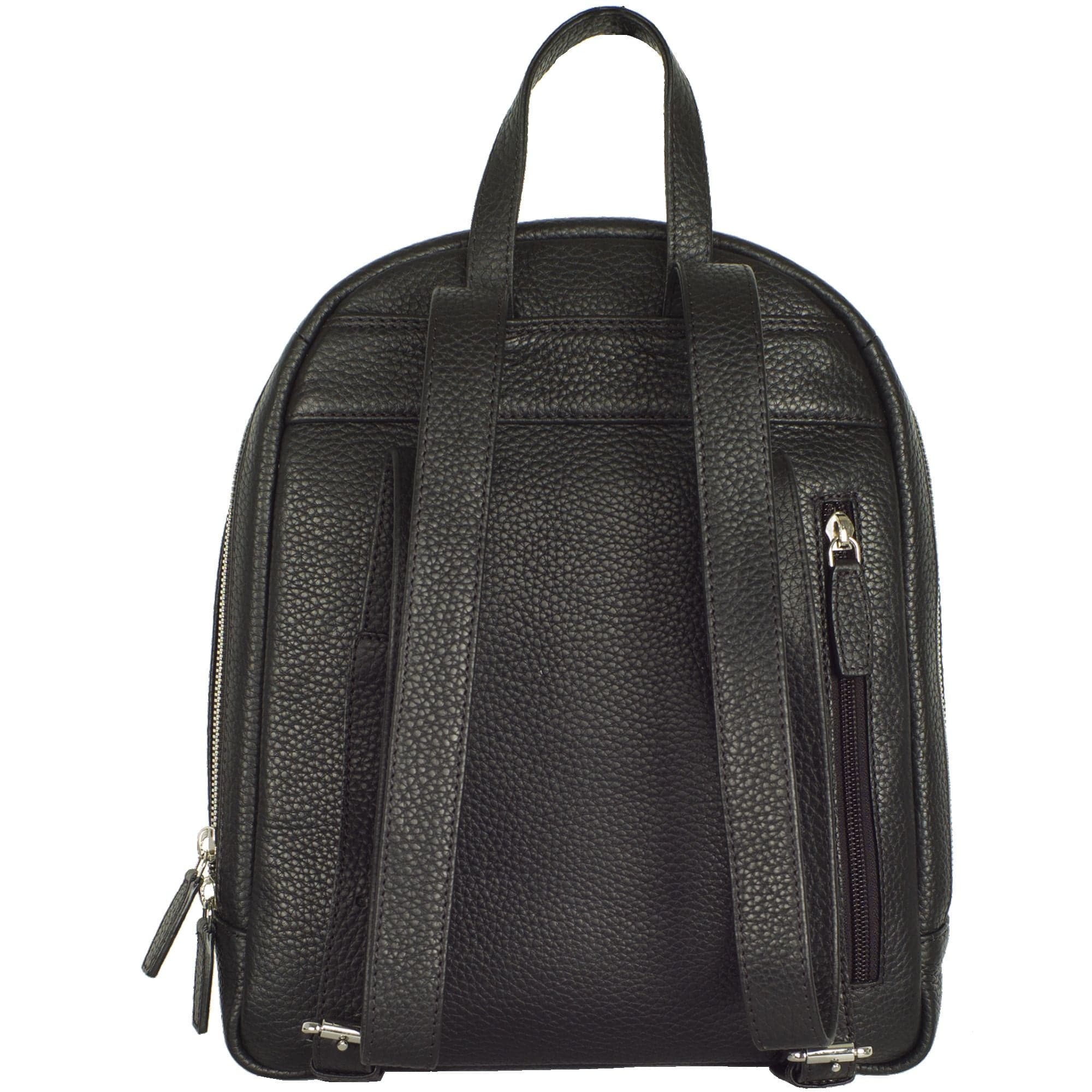 Damenrucksack Lederrucksack 10 Zoll Leder schwarz - Corf Offermann