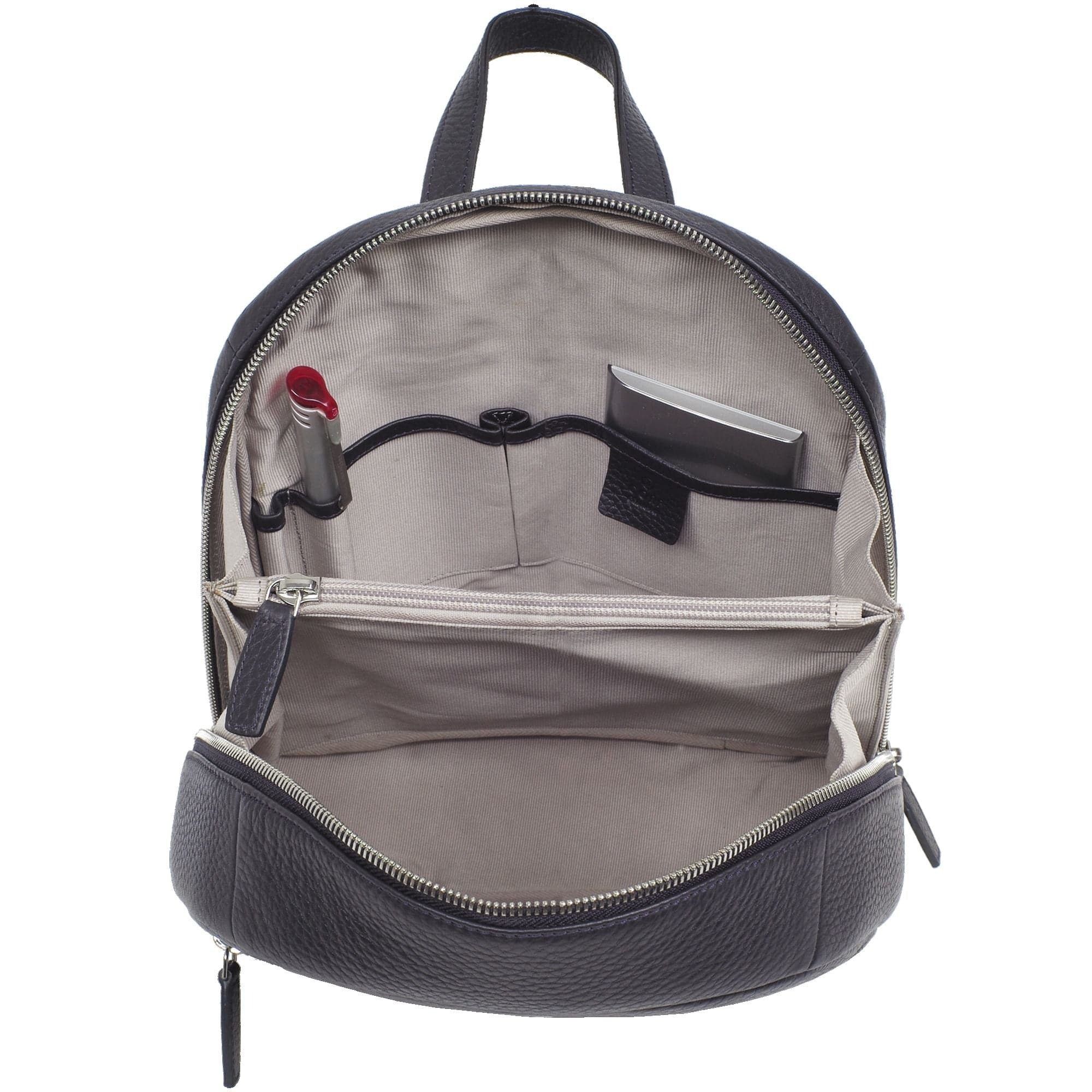 Damenrucksack Lederrucksack 10 Zoll Leder blau - Corf Offermann