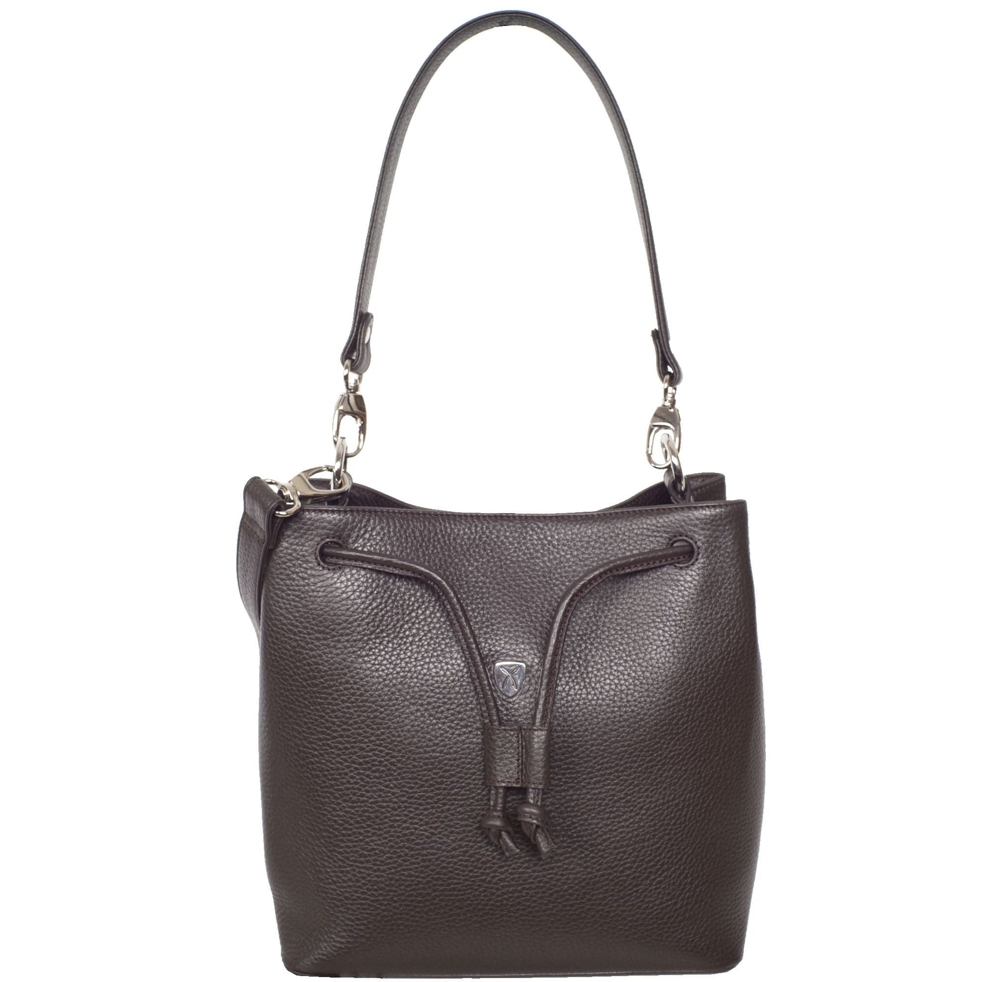 Handtasche Umhängetasche 10 Zoll Leder braun - Corf Offermann