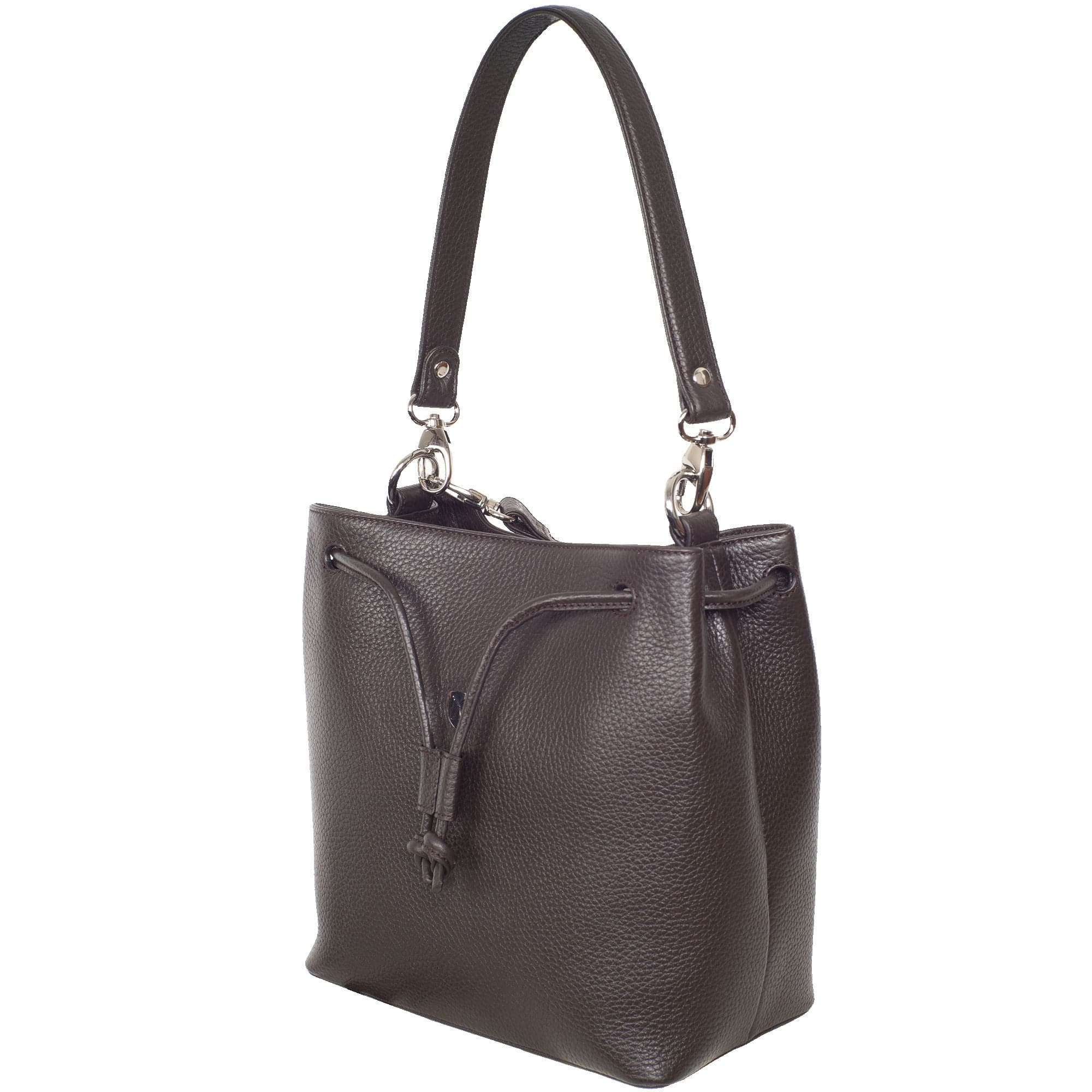 Handtasche Umhängetasche 10 Zoll Leder braun - Corf Offermann