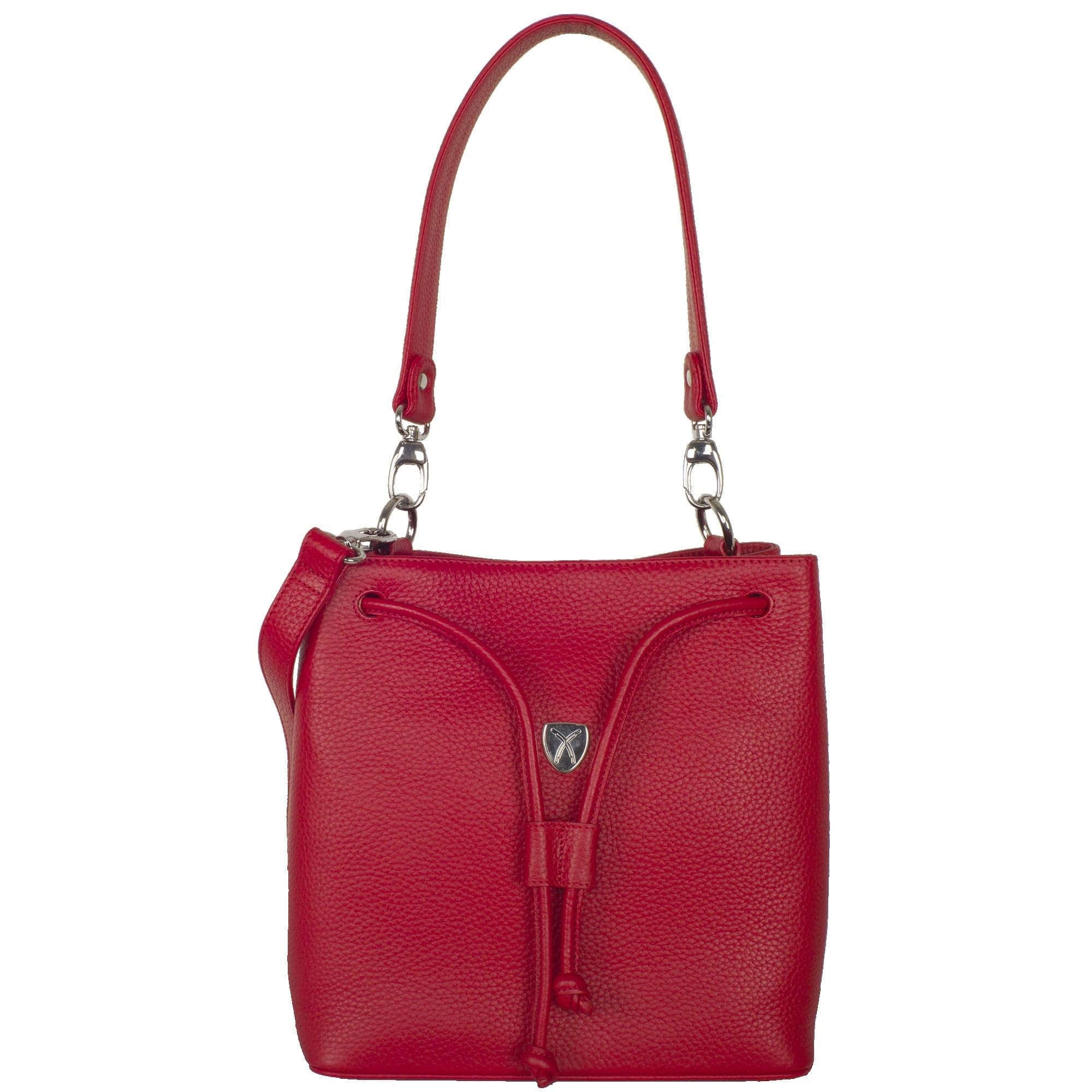 Handtasche Umhängetasche 10 Zoll Leder rot - Corf Offermann