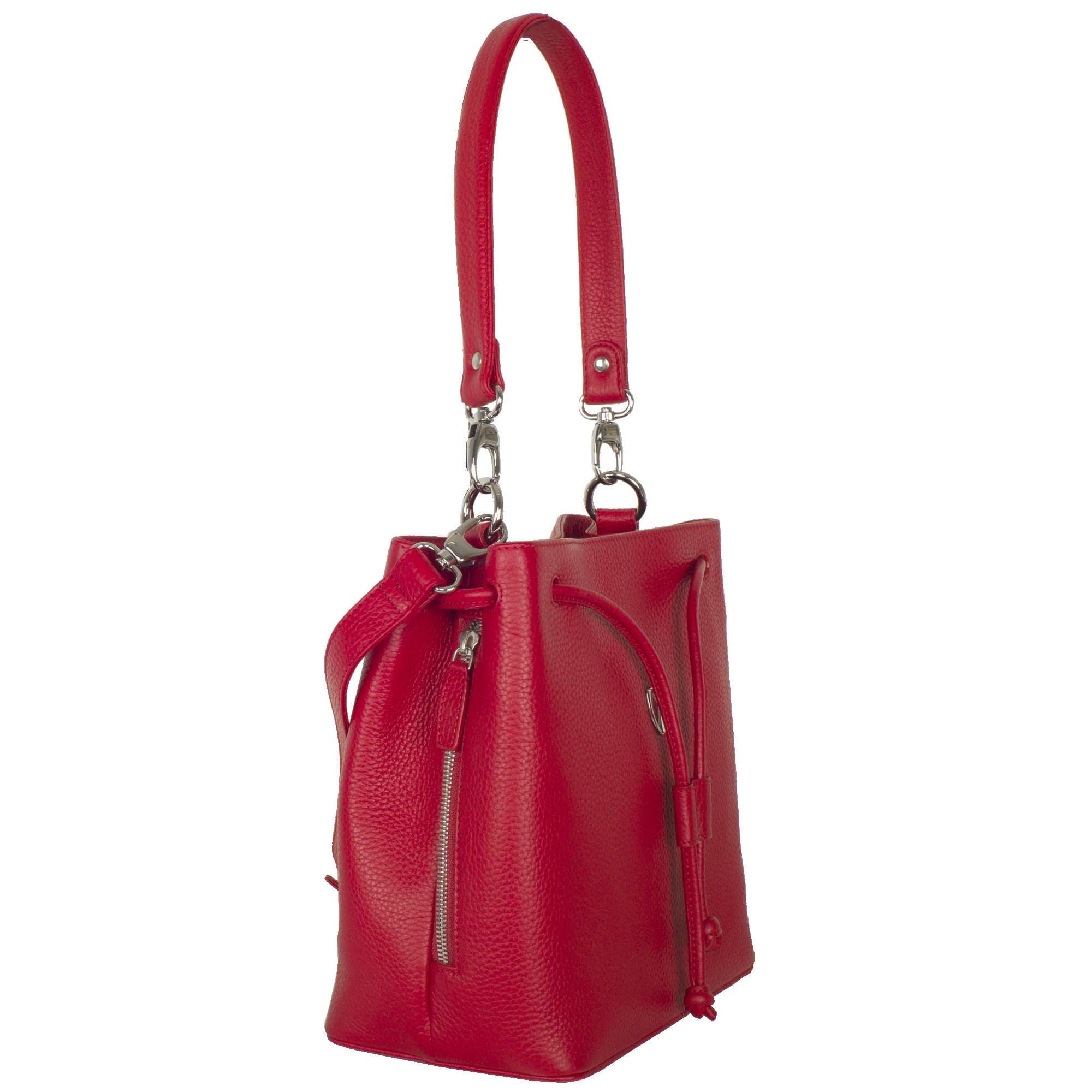 Handtasche Umhängetasche 10 Zoll Leder rot - Corf Offermann