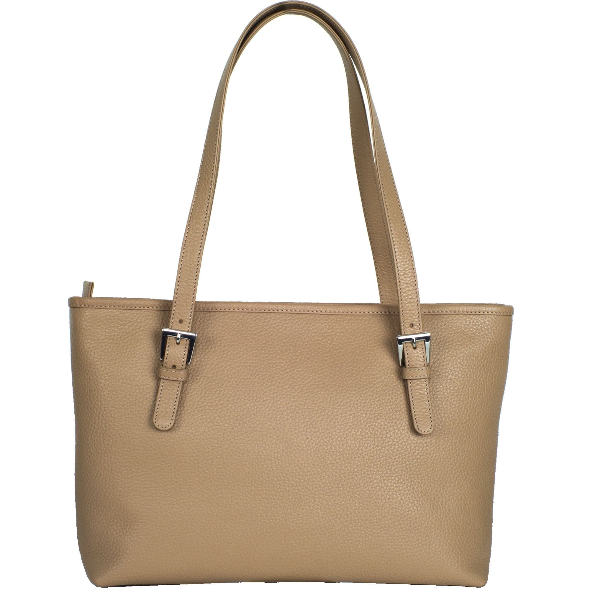 Handtasche Shopper 13 Zoll Leder beige - Corf Offermann