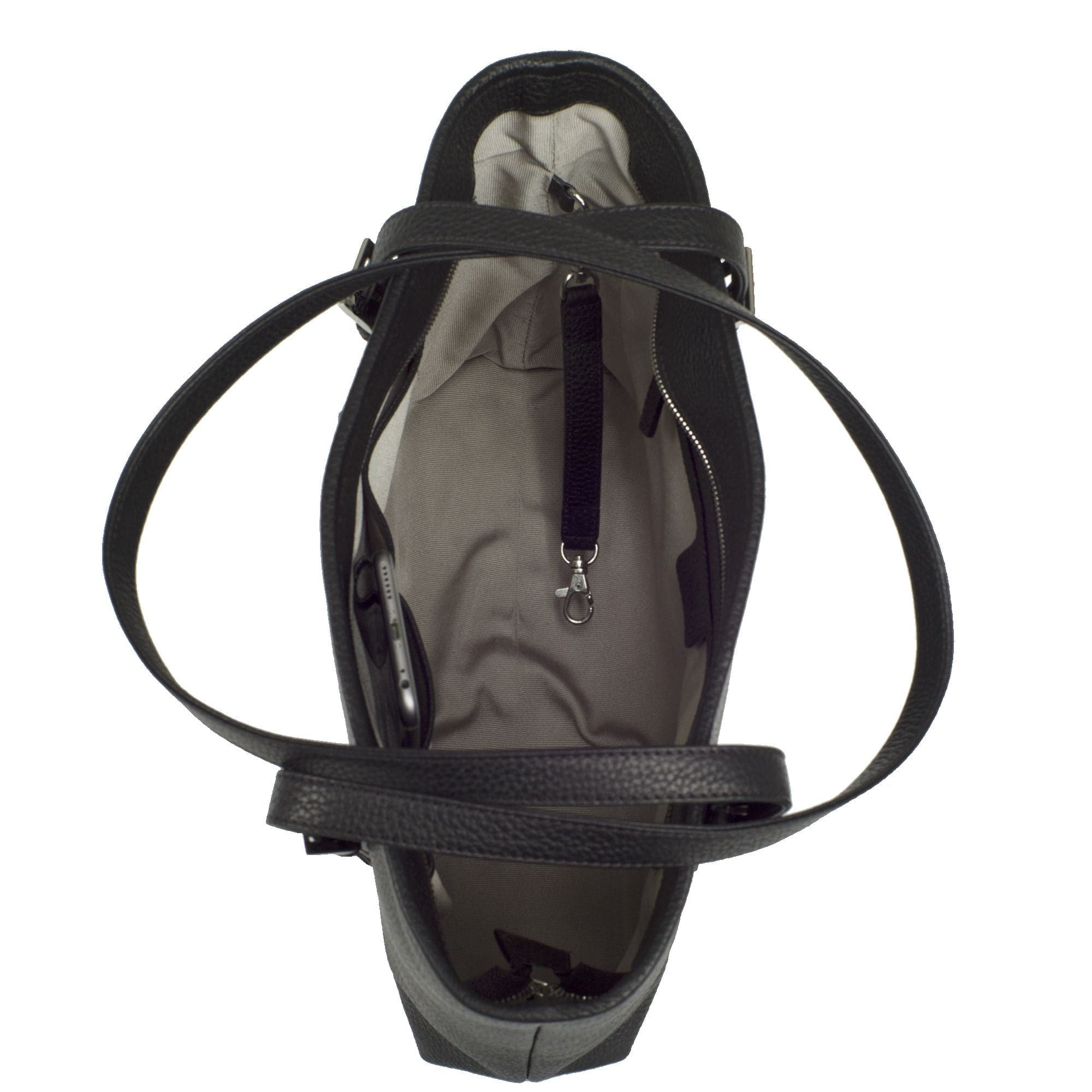 Handtasche Shopper 13 Zoll Leder schwarz - Corf Offermann