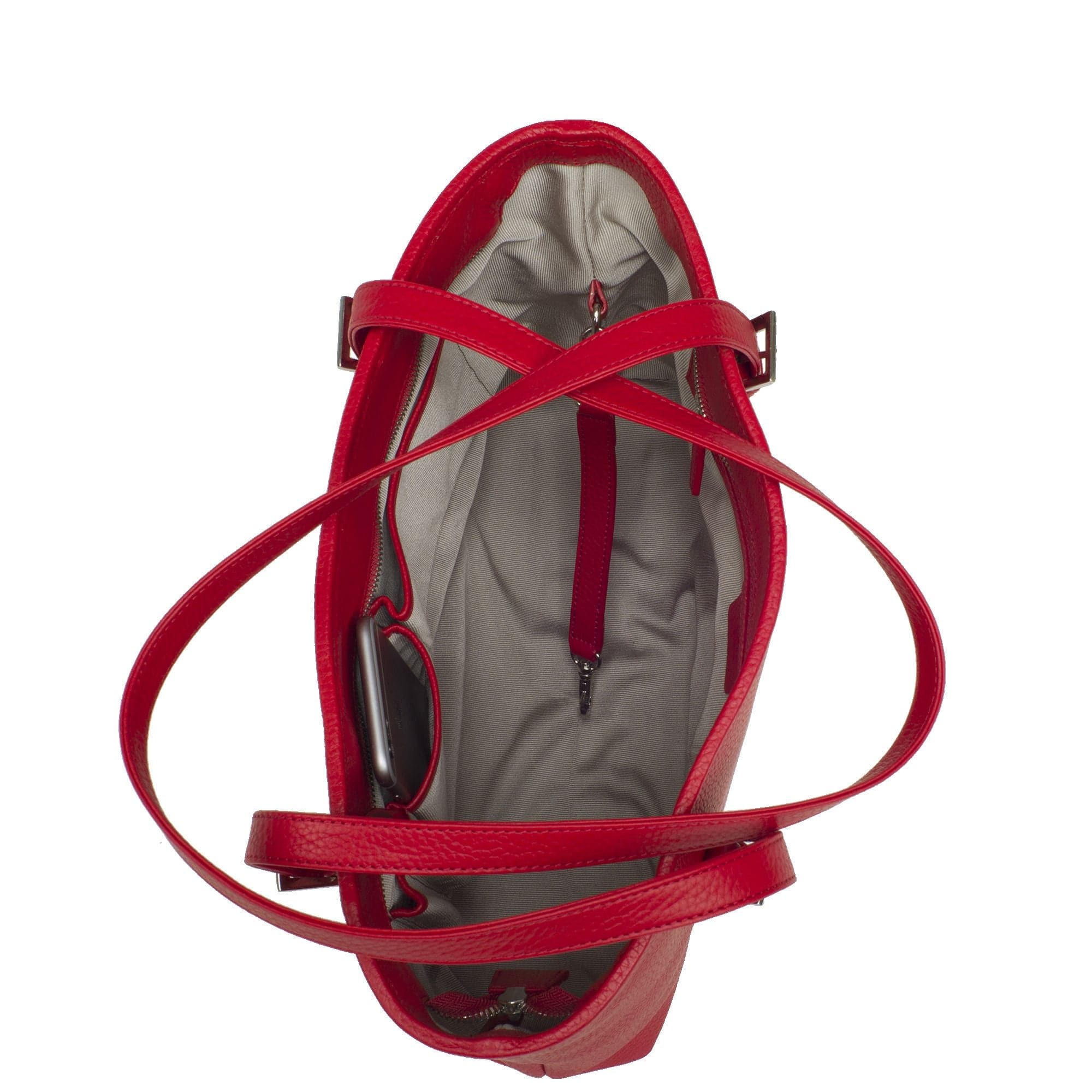 Handtasche Shopper 13 Zoll Leder rot - Corf Offermann