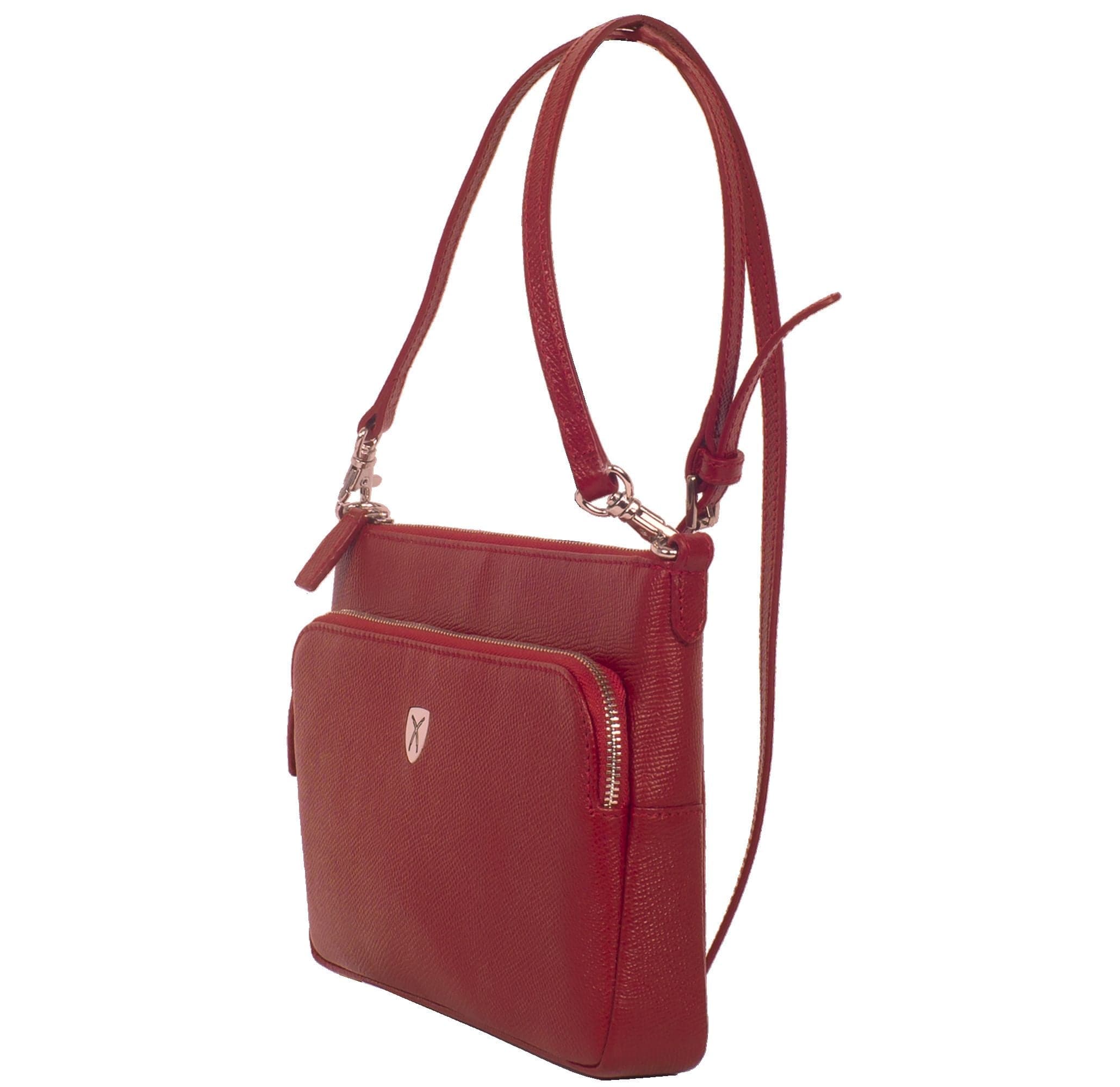 Handtasche Umhängetasche Leder rot - Corf Offermann