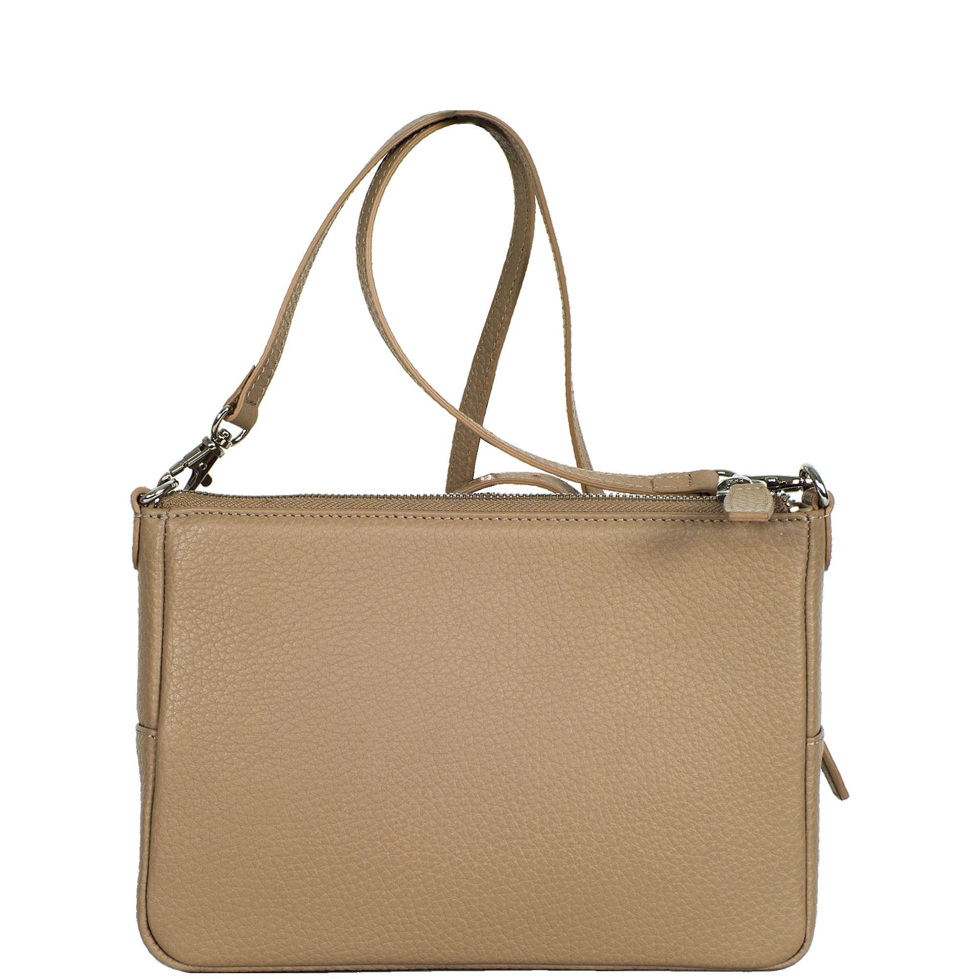 Handtasche Umhängetasche Leder beige - Corf Offermann