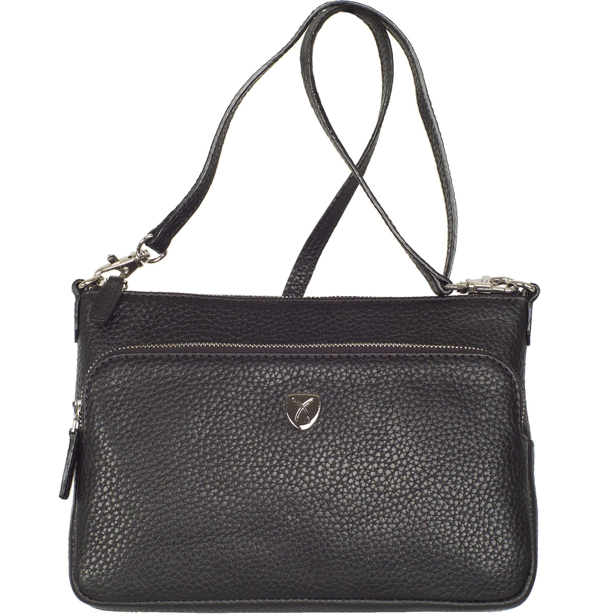 Handtasche Umhängetasche Leder schwarz - Corf Offermann