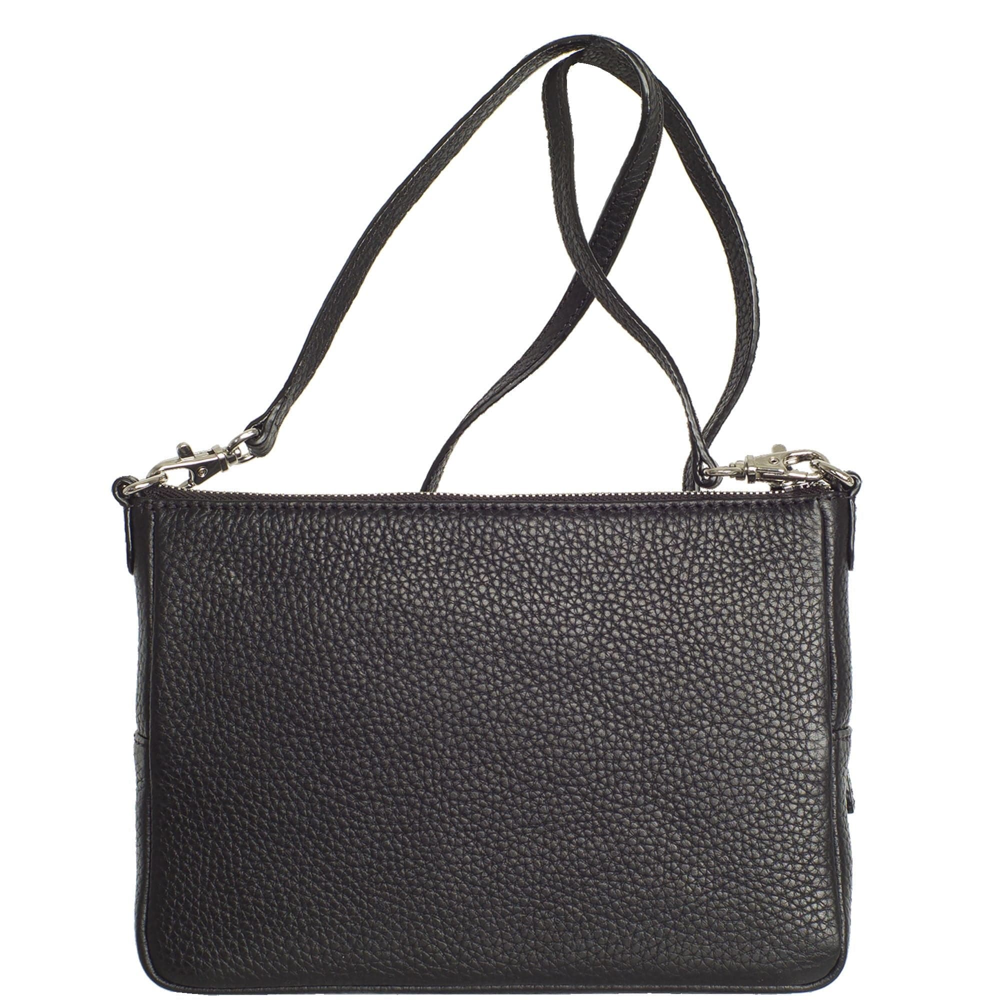 Handtasche Umhängetasche Leder schwarz - Corf Offermann