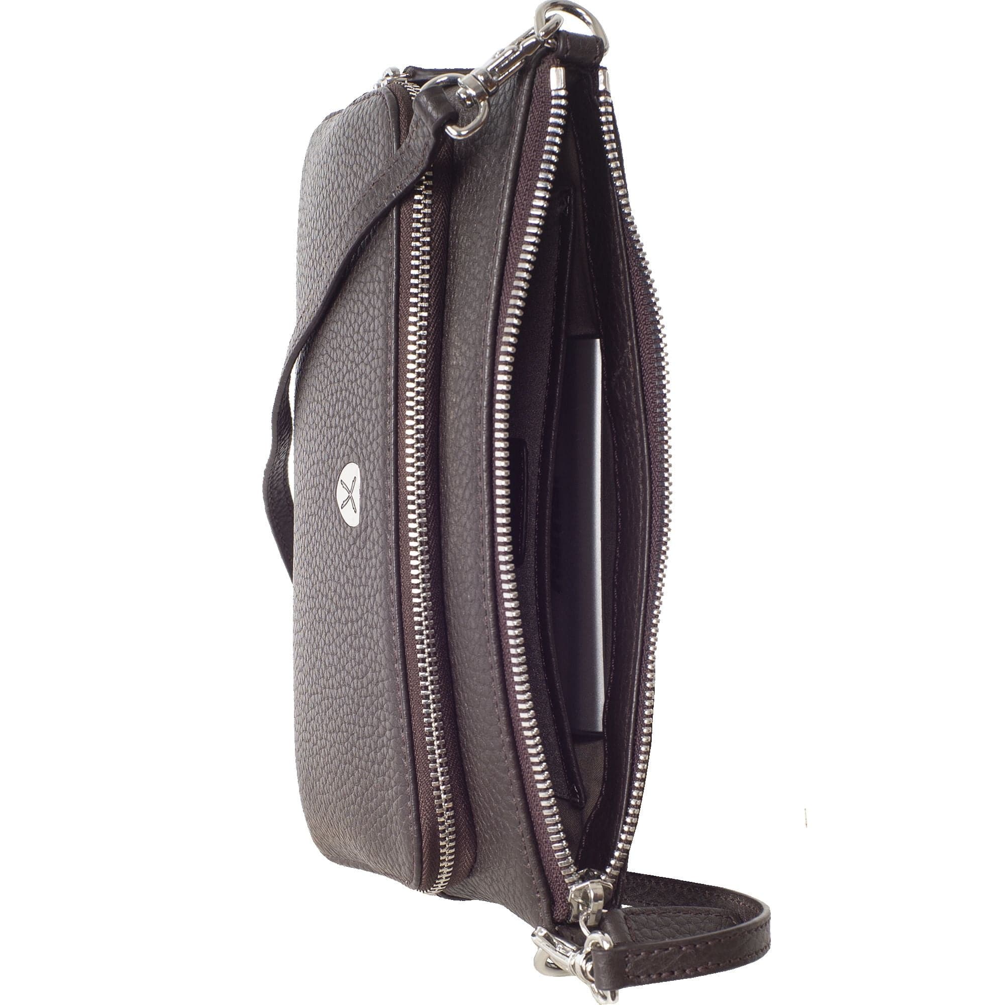 Handtasche Umhängetasche Leder braun - Corf Offermann