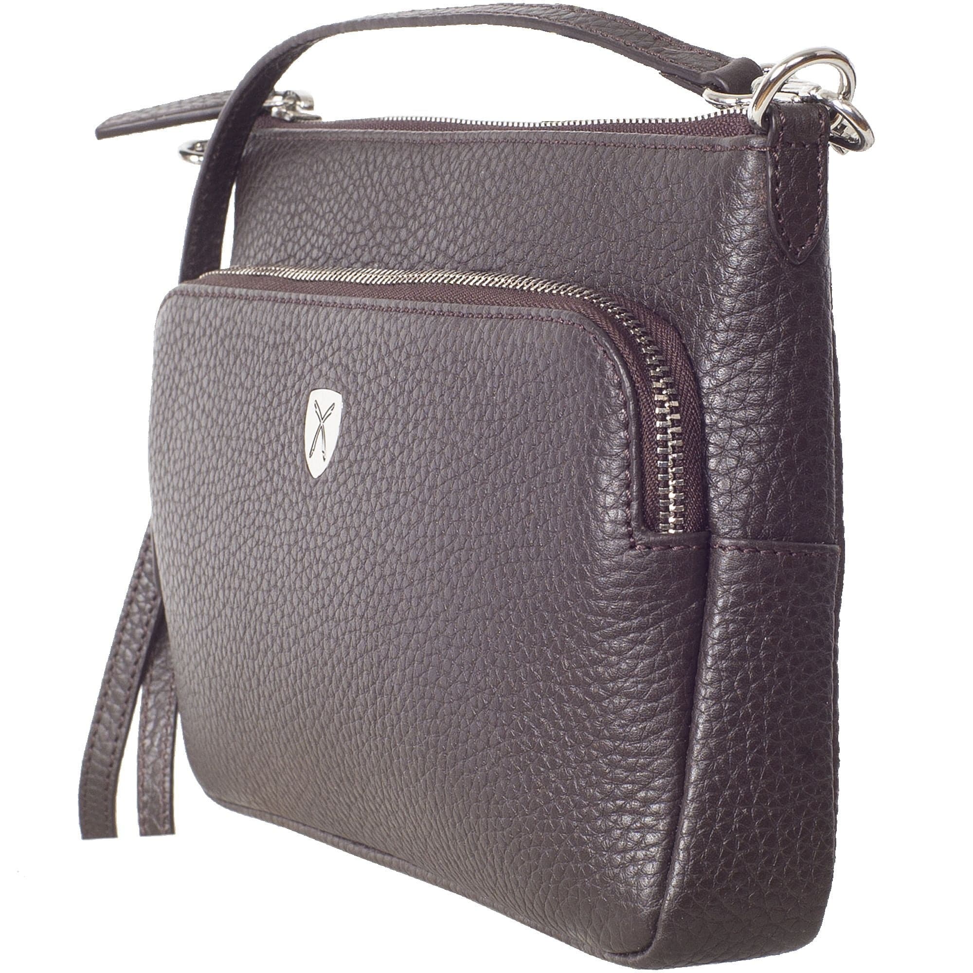 Handtasche Umhängetasche Leder braun - Corf Offermann