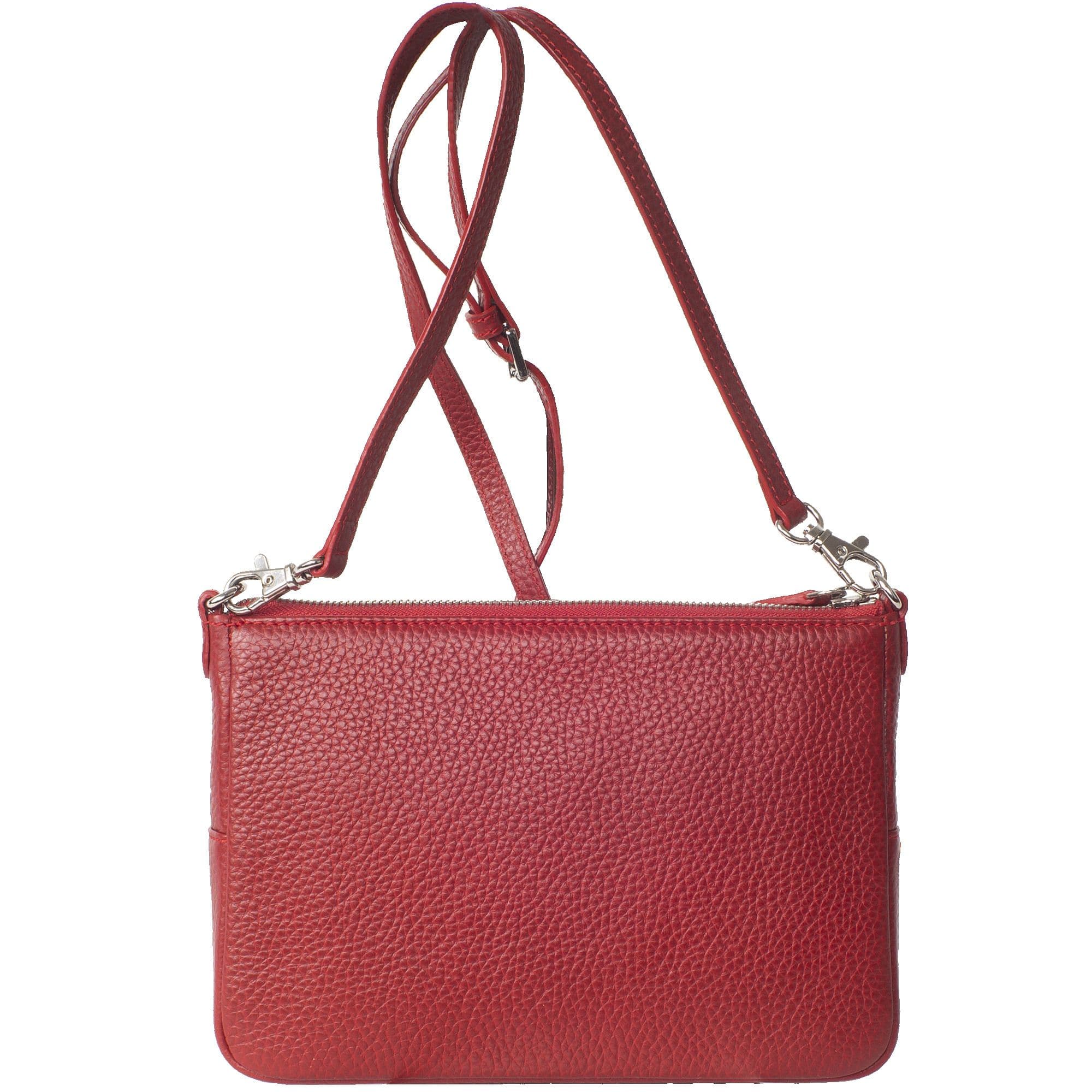 Handtasche Umhängetasche Leder rot - Corf Offermann