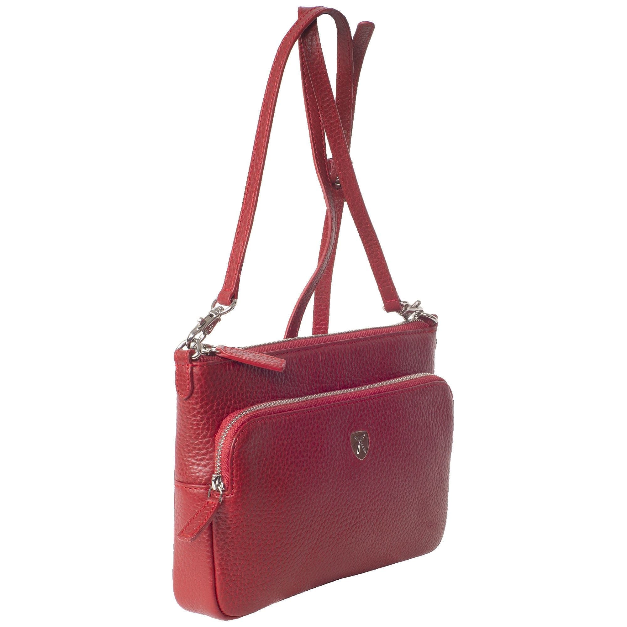 Handtasche Umhängetasche Leder rot - Corf Offermann