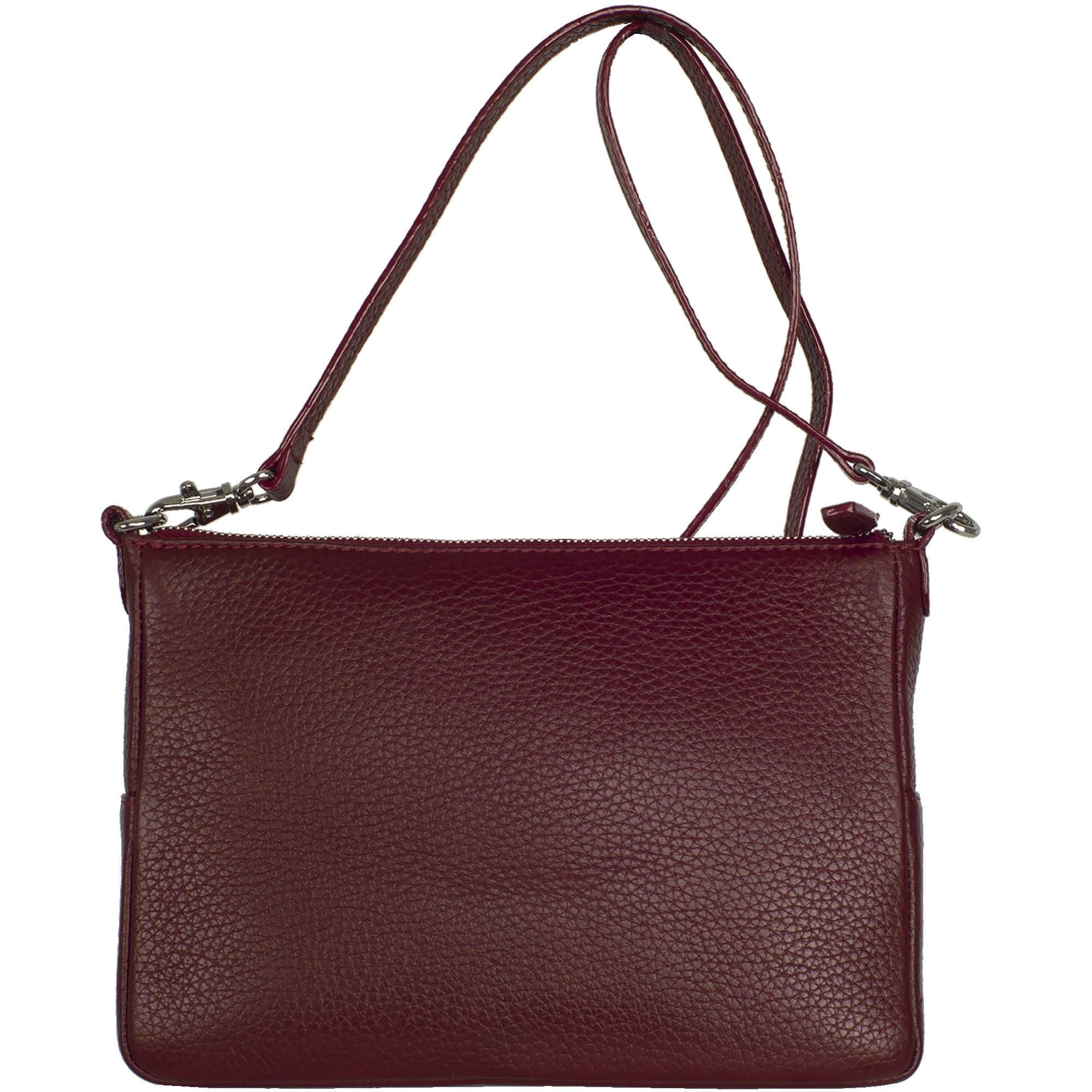 Handtasche Umhängetasche Leder bordeauxrot - Corf Offermann