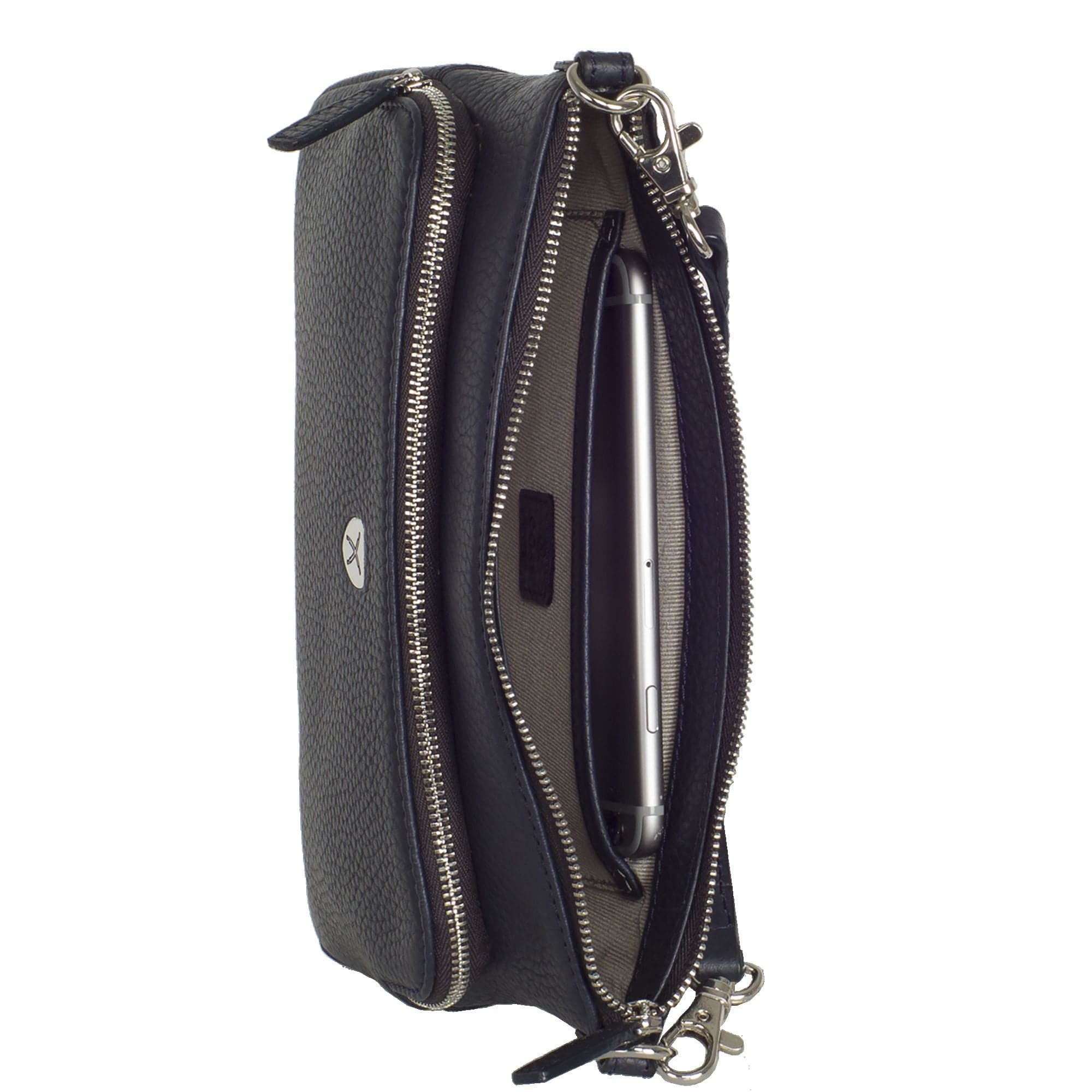 Handtasche Umhängetasche Leder blau - Corf Offermann