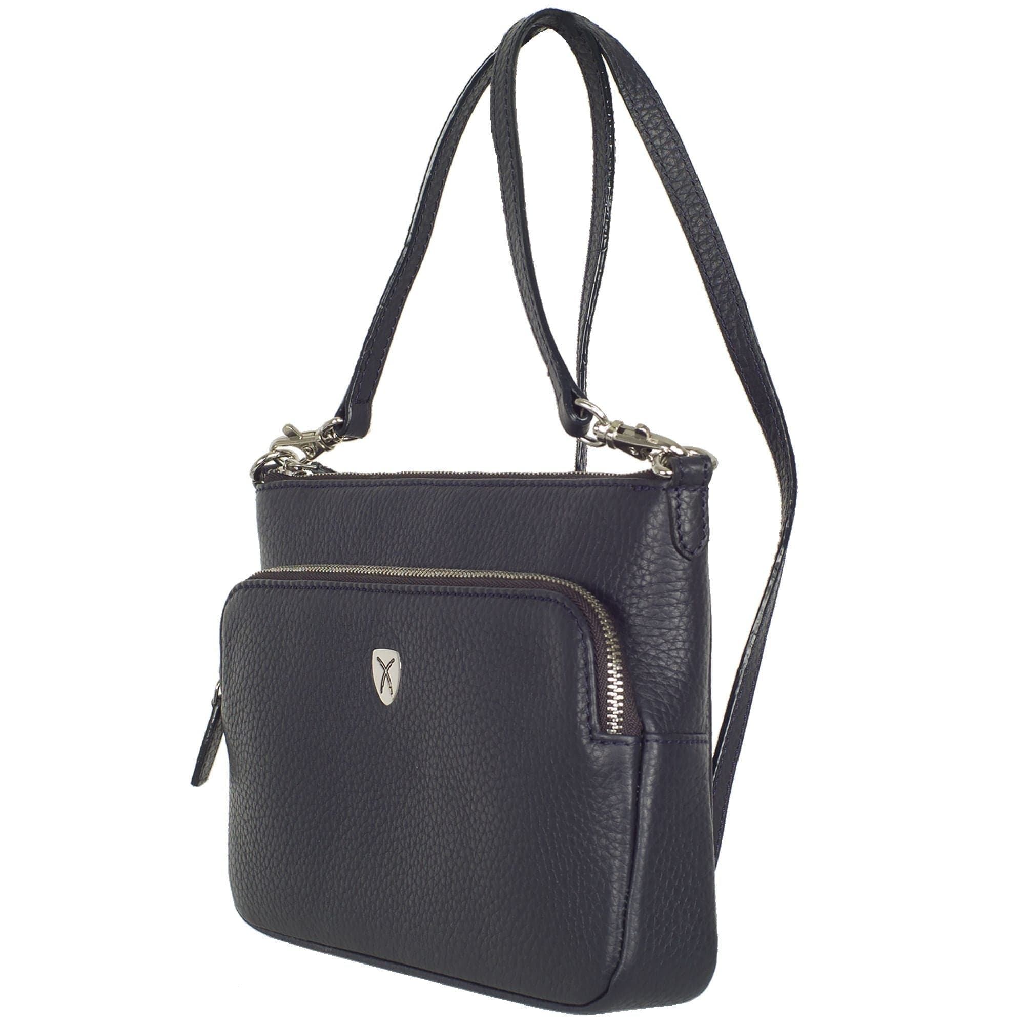 Handtasche Umhängetasche Leder blau - Corf Offermann