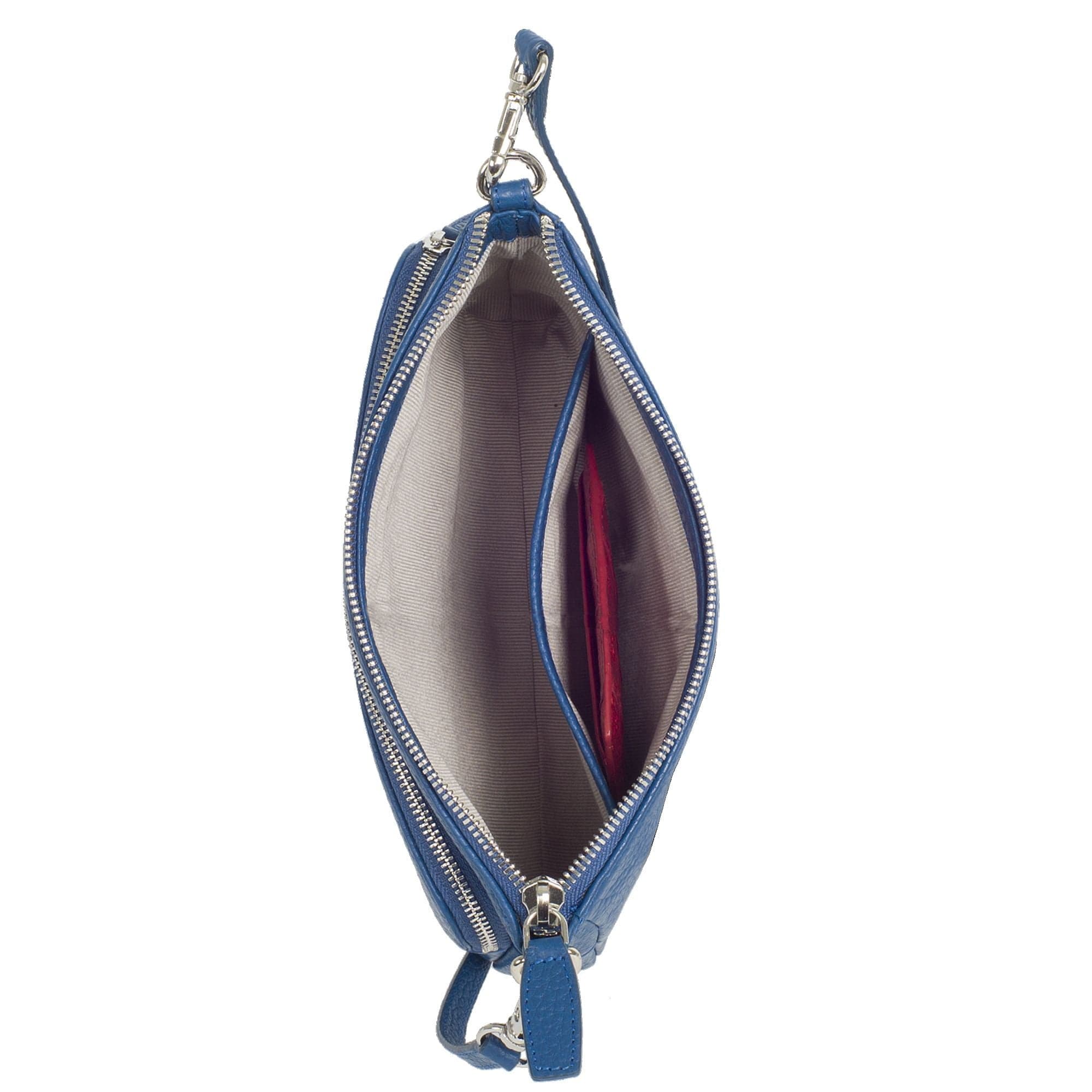 Handtasche Umhängetasche Leder hellblau - Corf Offermann