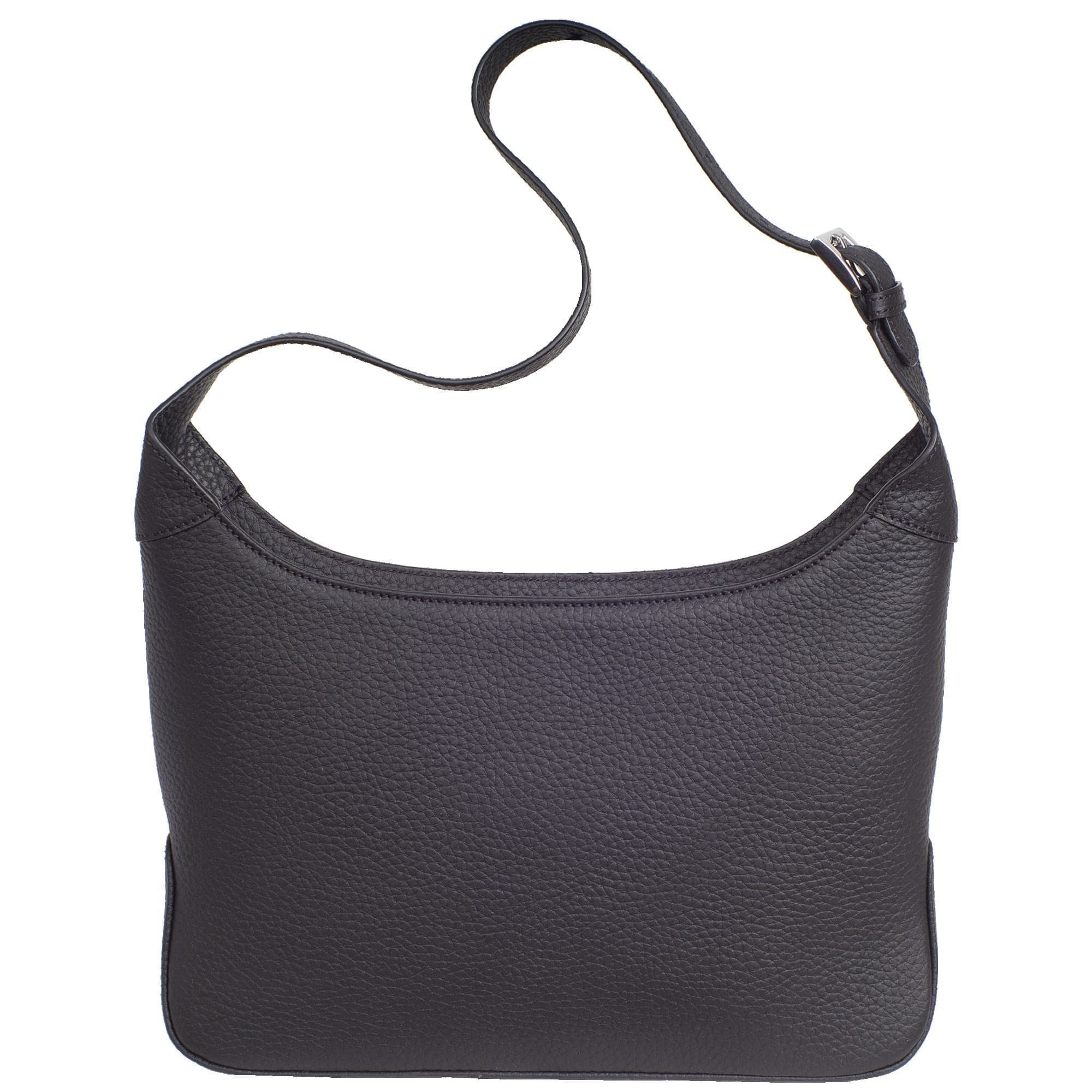 Schultertasche Handtasche Crossover Leder schwarz - Corf Offermann