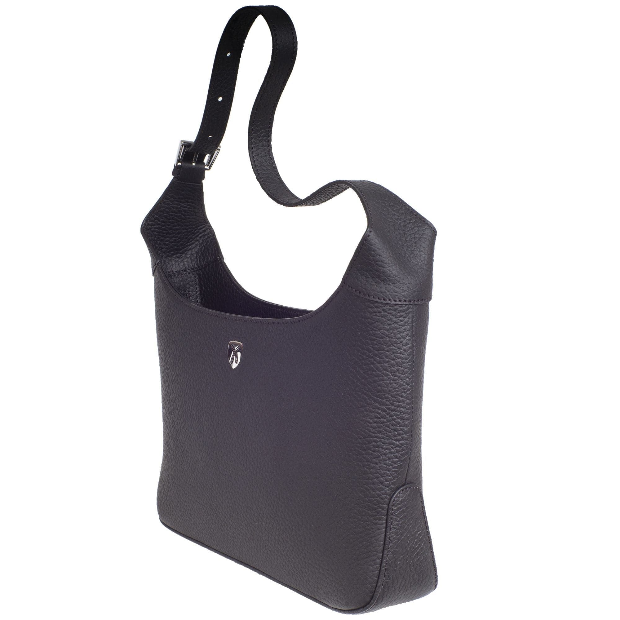 Schultertasche Handtasche Crossover Leder schwarz - Corf Offermann