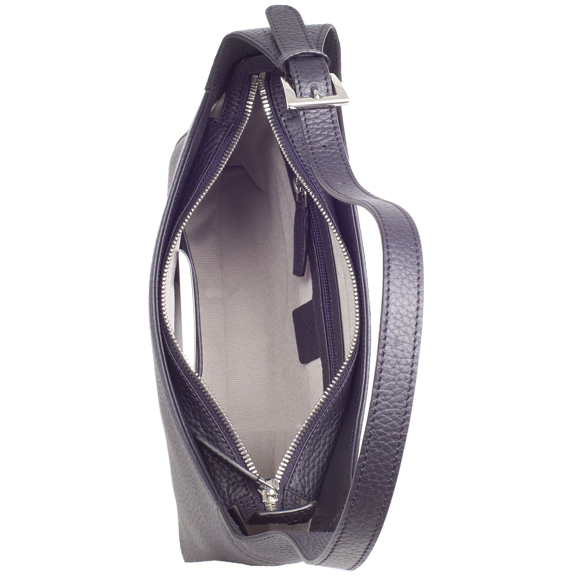 Schultertasche Handtasche Crossover Leder blau - Corf Offermann