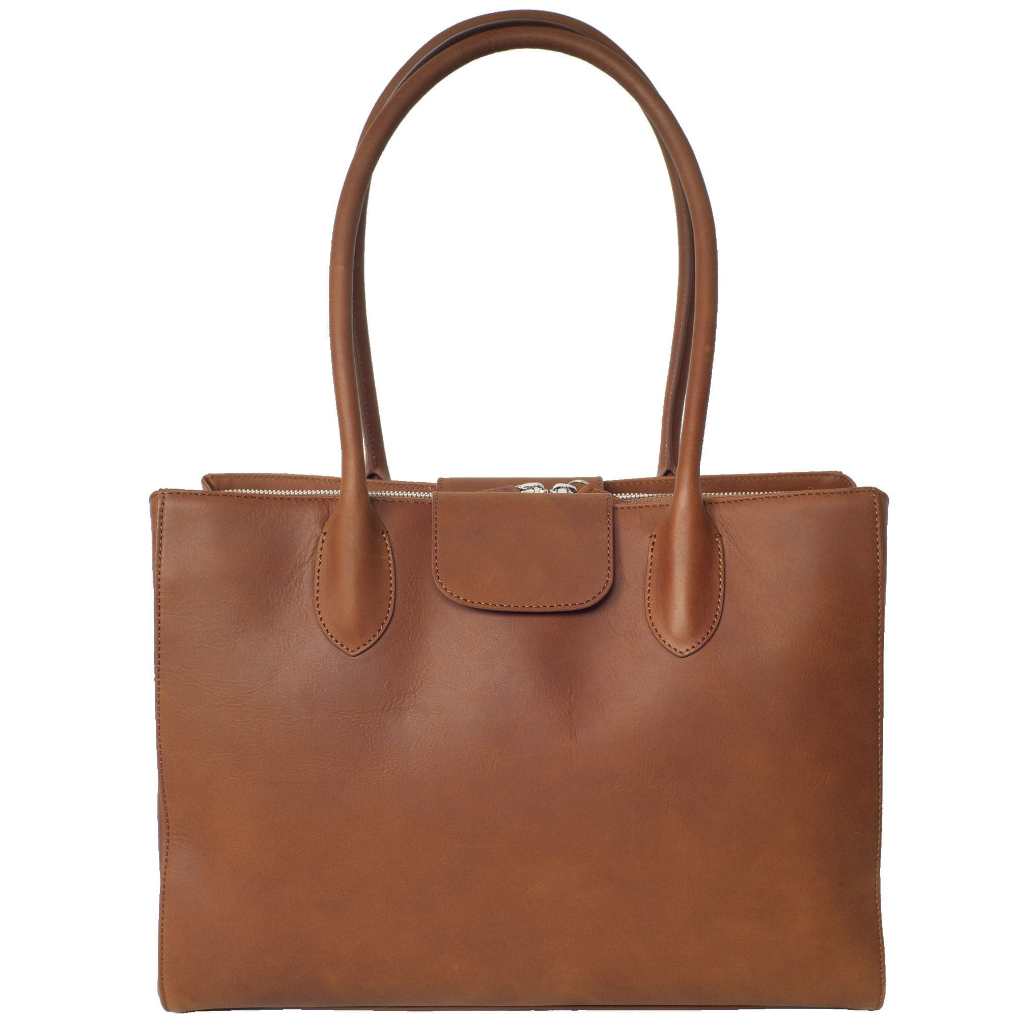 Handtasche Businesstasche 14 Zoll Leder cognac - Corf Offermann