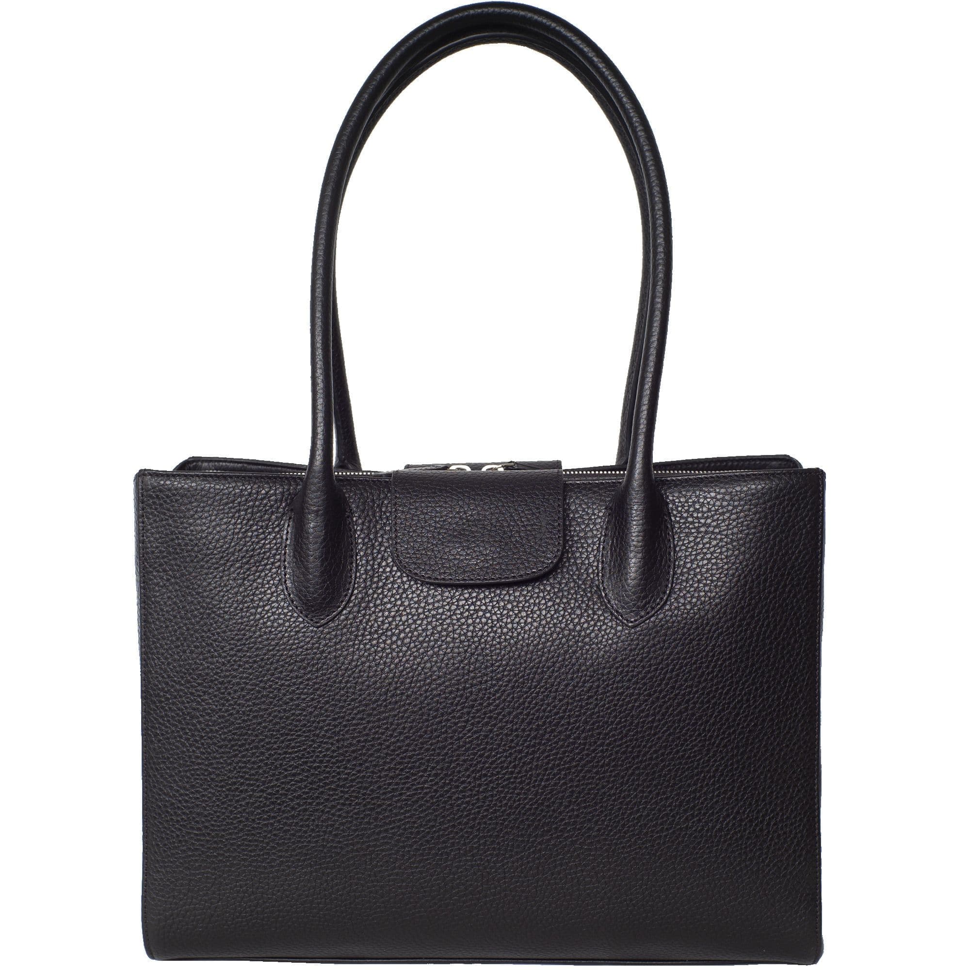 Handtasche Businesstasche 14 Zoll Leder schwarz - Corf Offermann