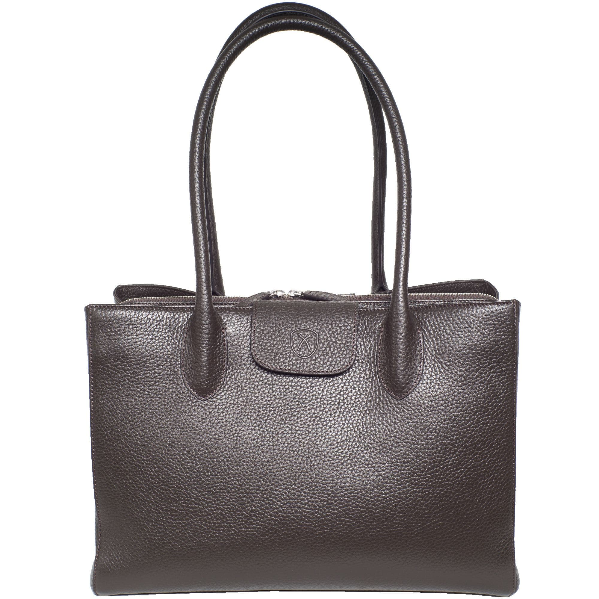 Handtasche Businesstasche 14 Zoll Leder braun - Corf Offermann