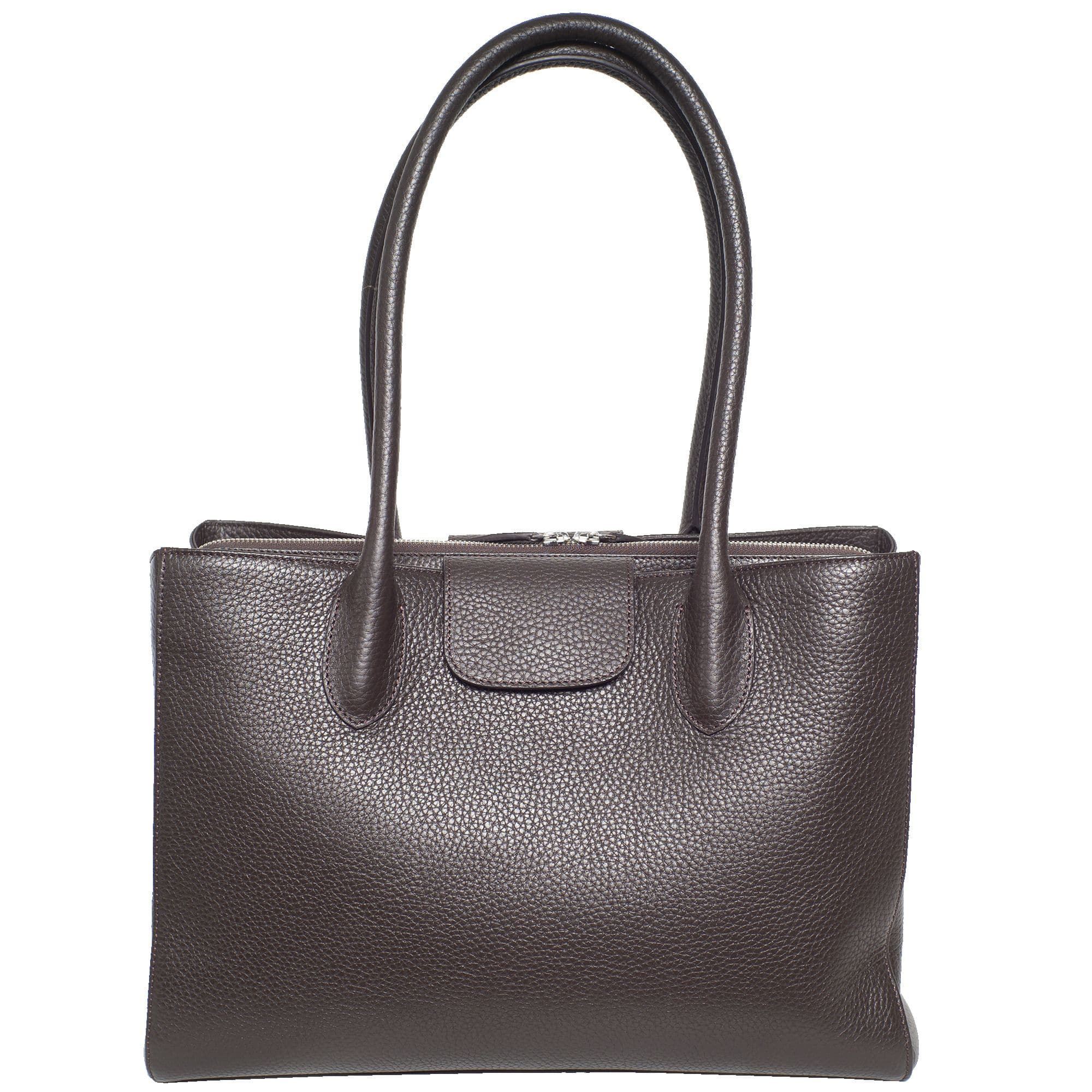 Handtasche Businesstasche 14 Zoll Leder braun - Corf Offermann