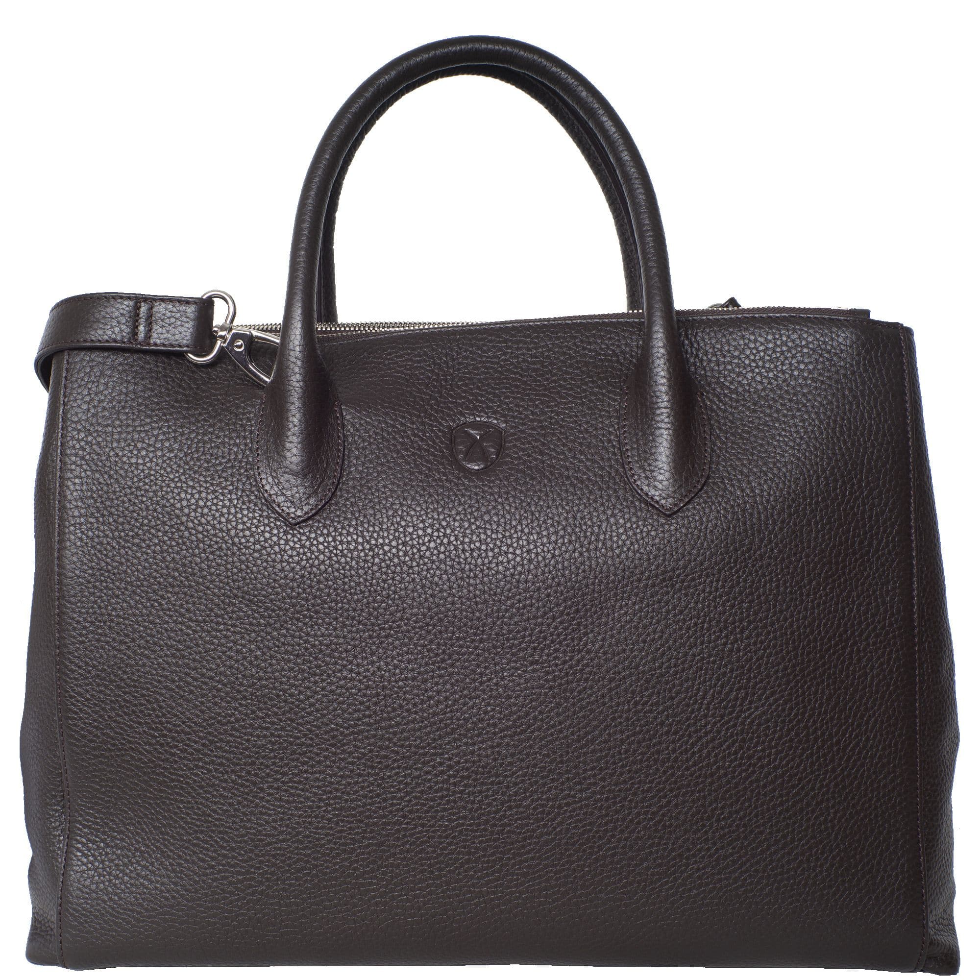 Damen Businesstasche Handtasche 15 Zoll Leder braun - Corf Offermann