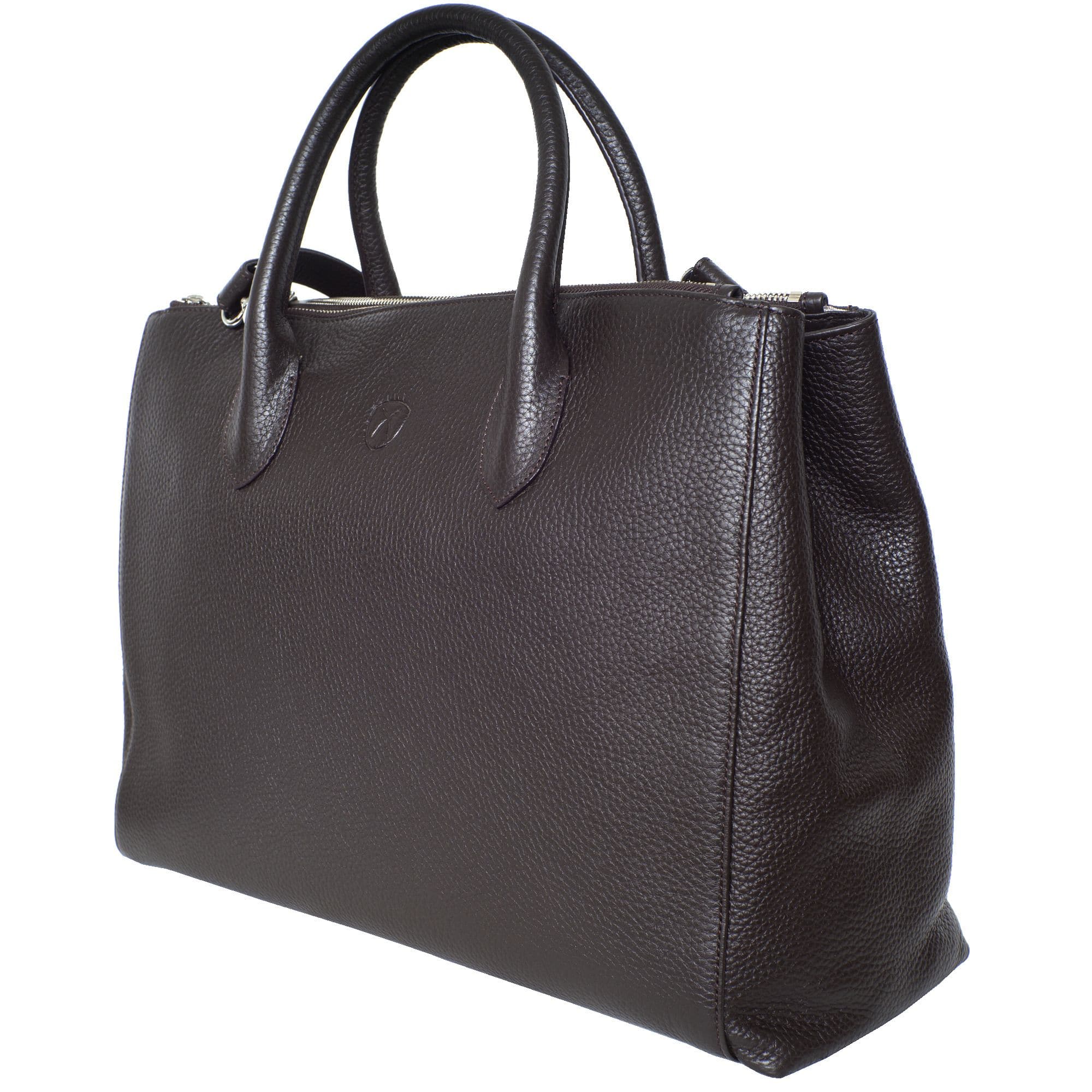 Damen Businesstasche Handtasche 15 Zoll Leder braun - Corf Offermann