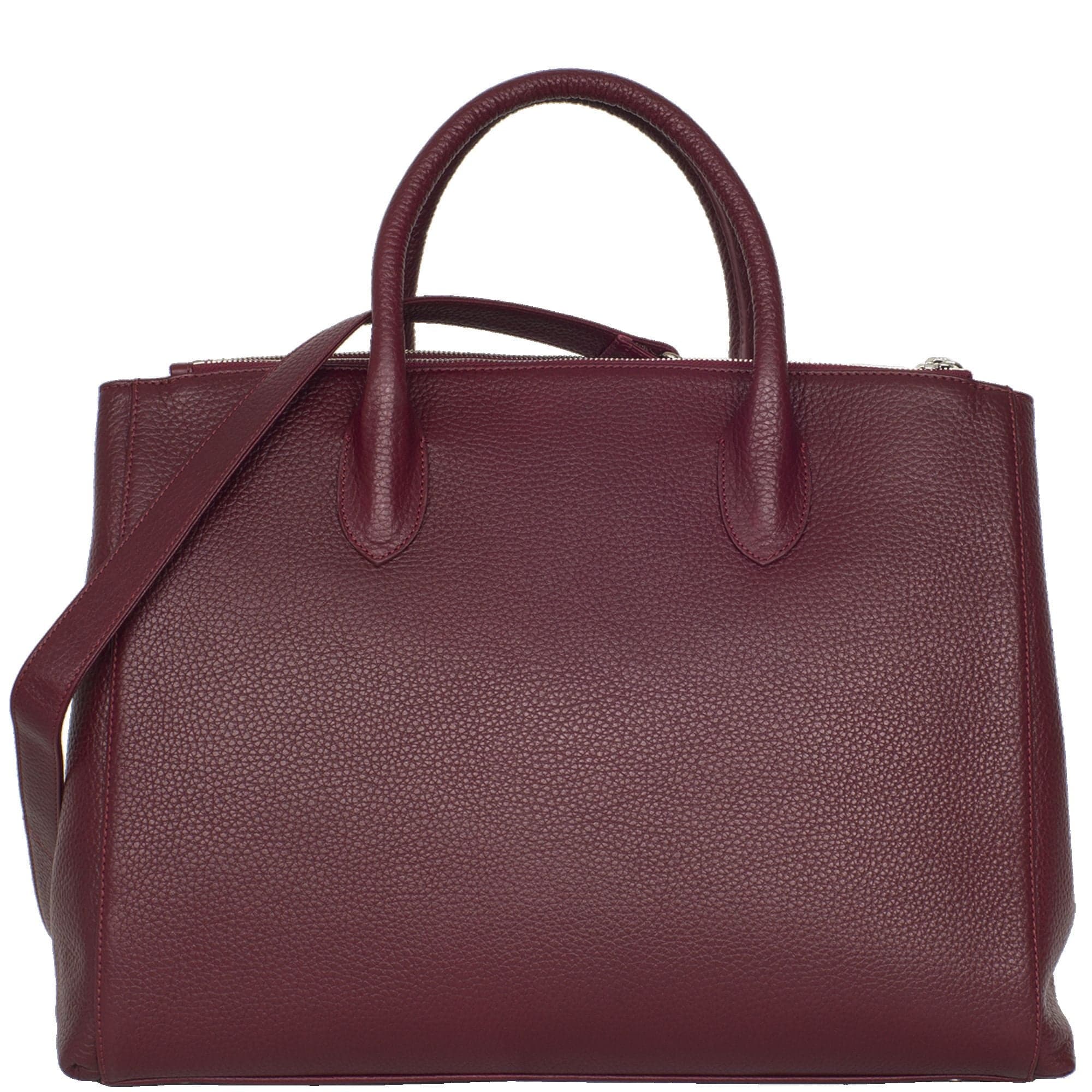 Damen Businesstasche Handtasche 15 Zoll Leder bordeauxrot - Corf Offermann