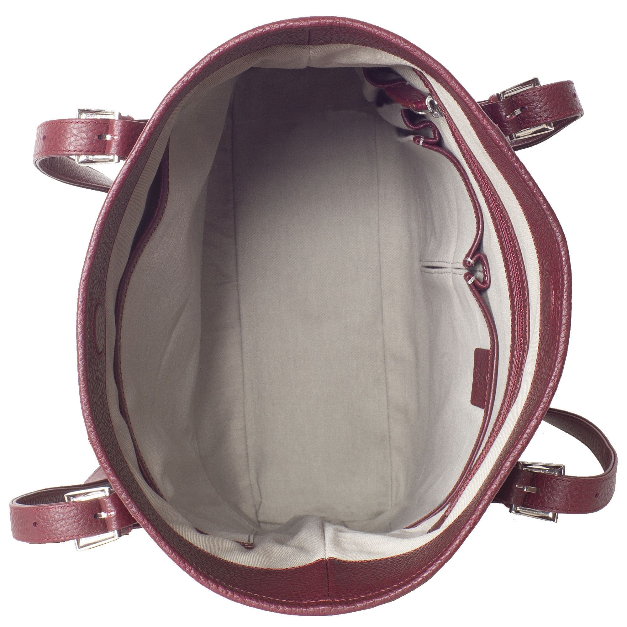 Handtasche Shopper Leder bordeauxrot - Corf Offermann