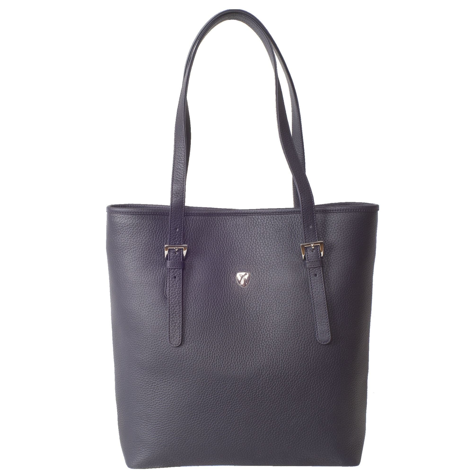 Handtasche Shopper Leder blau