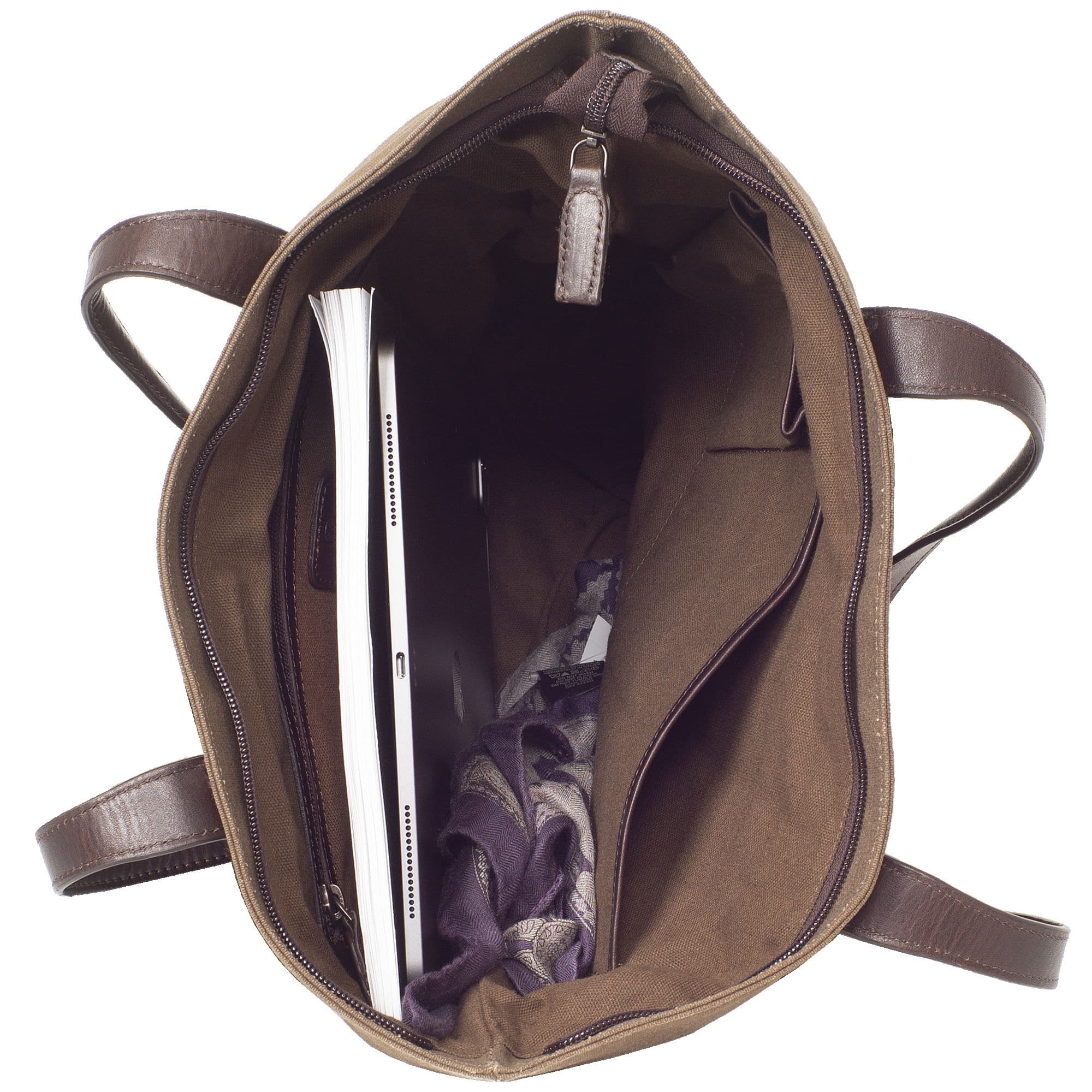 Handtasche Shopper Canvas braun - Corf Offermann