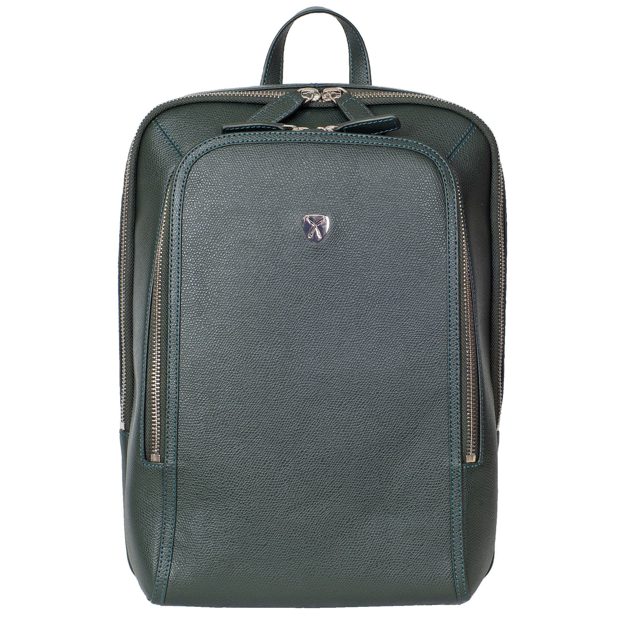 Businessrucksack Lederrucksack 14 Zoll Leder grün - Corf Offermann