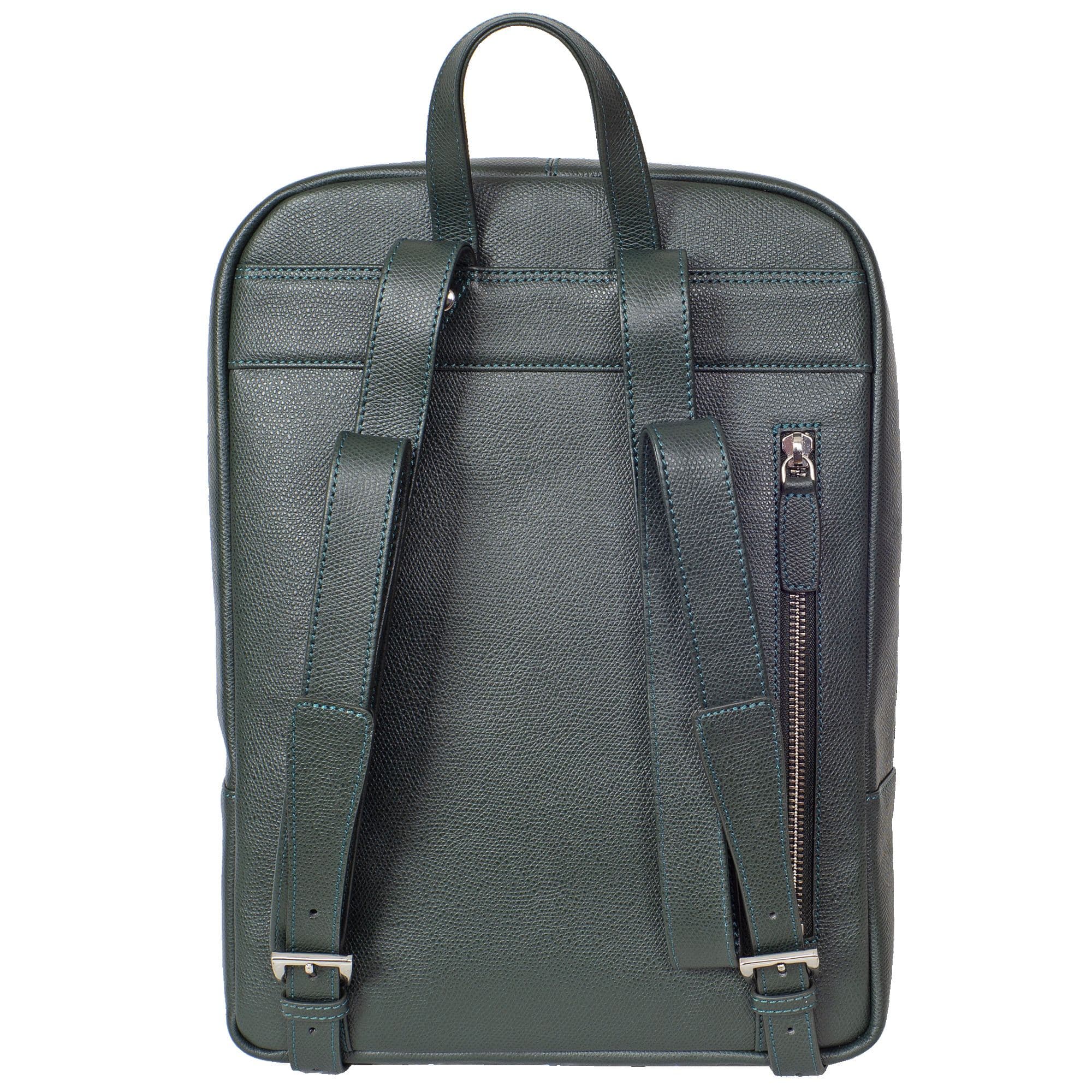 Businessrucksack Lederrucksack 14 Zoll Leder grün - Corf Offermann