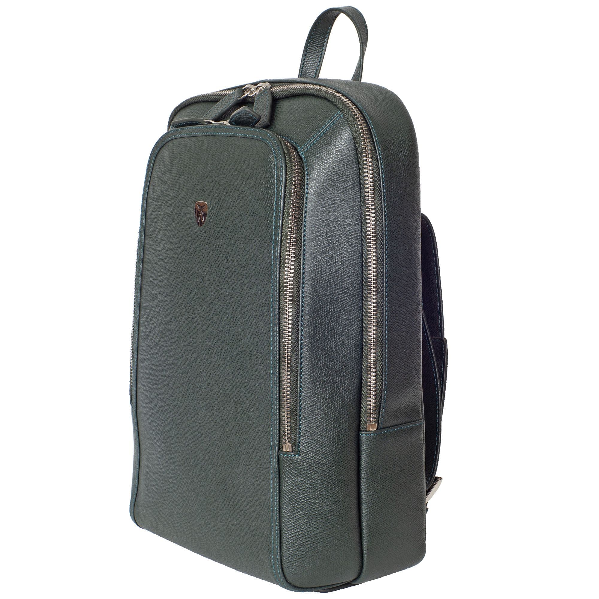 Businessrucksack Lederrucksack 14 Zoll Leder grün - Corf Offermann